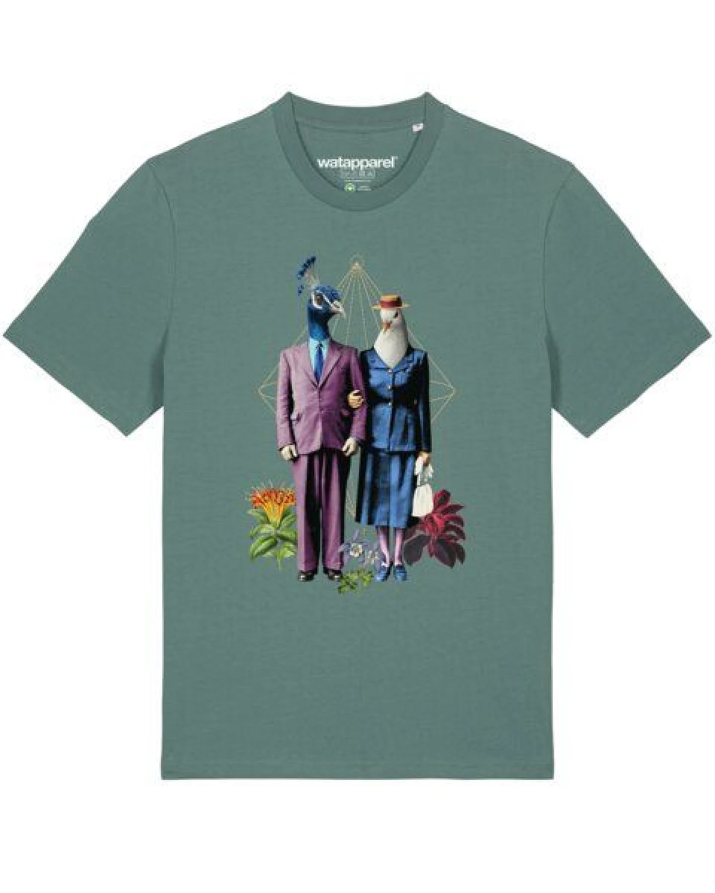 watapparel T-Shirt Unisex Fancy Birds – Ansicht 2