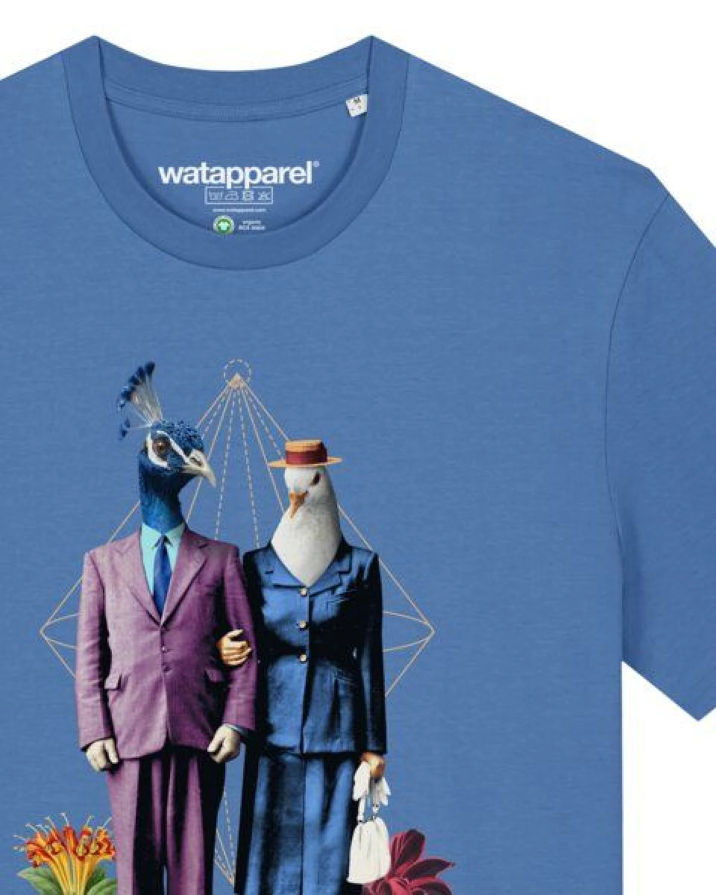 watapparel T-Shirt Unisex Fancy Birds – Ansicht 3
