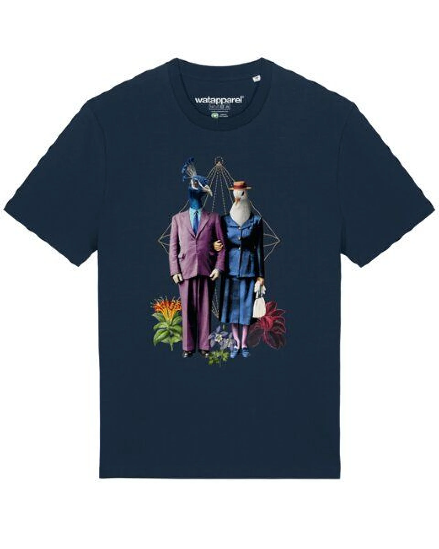 watapparel T-Shirt Unisex Fancy Birds – Ansicht 2