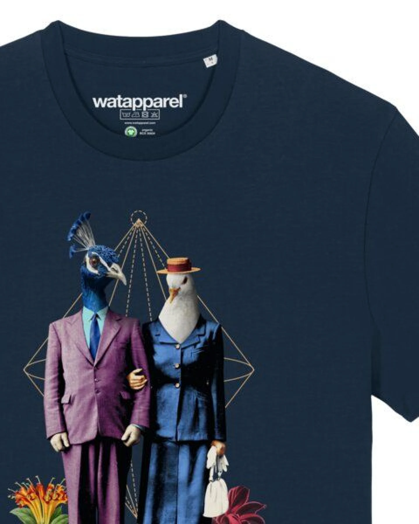watapparel T-Shirt Unisex Fancy Birds – Ansicht 3
