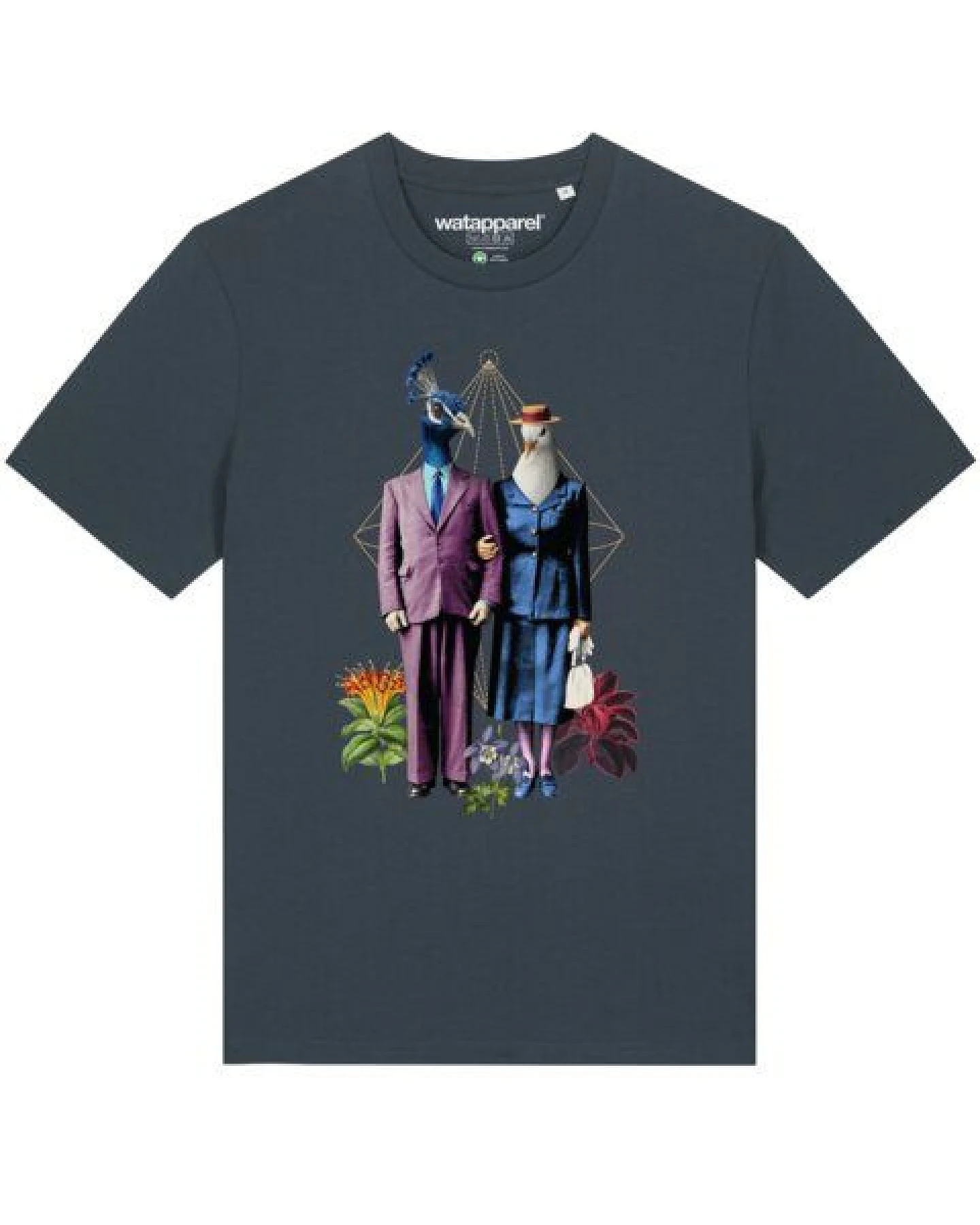 watapparel T-Shirt Unisex Fancy Birds – Ansicht 2