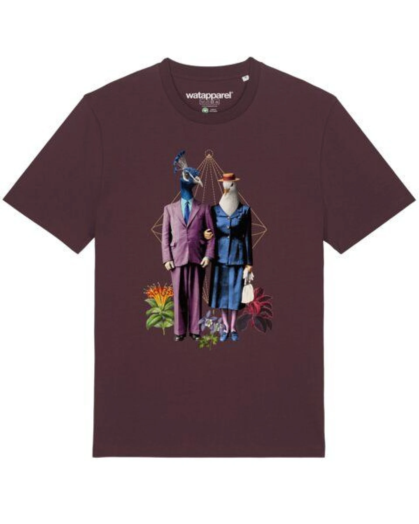 watapparel T-Shirt Unisex Fancy Birds – Ansicht 2