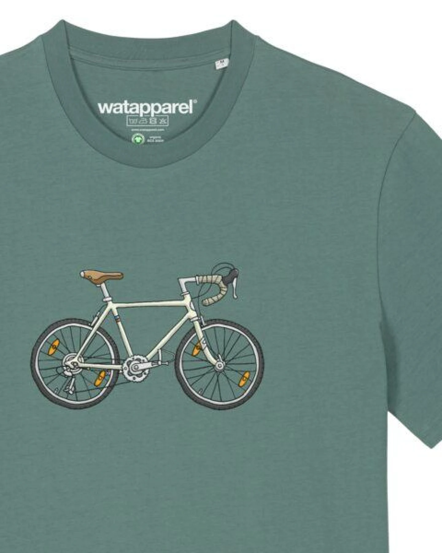 watapparel T-Shirt Unisex Doodle Bike – Ansicht 3