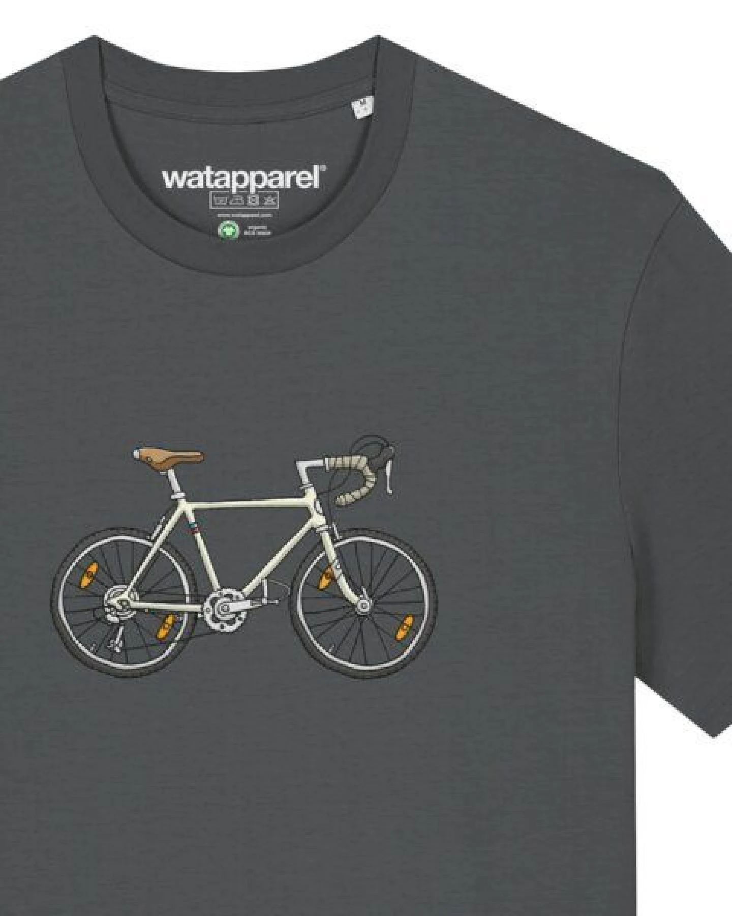 watapparel T-Shirt Unisex Doodle Bike – Ansicht 3
