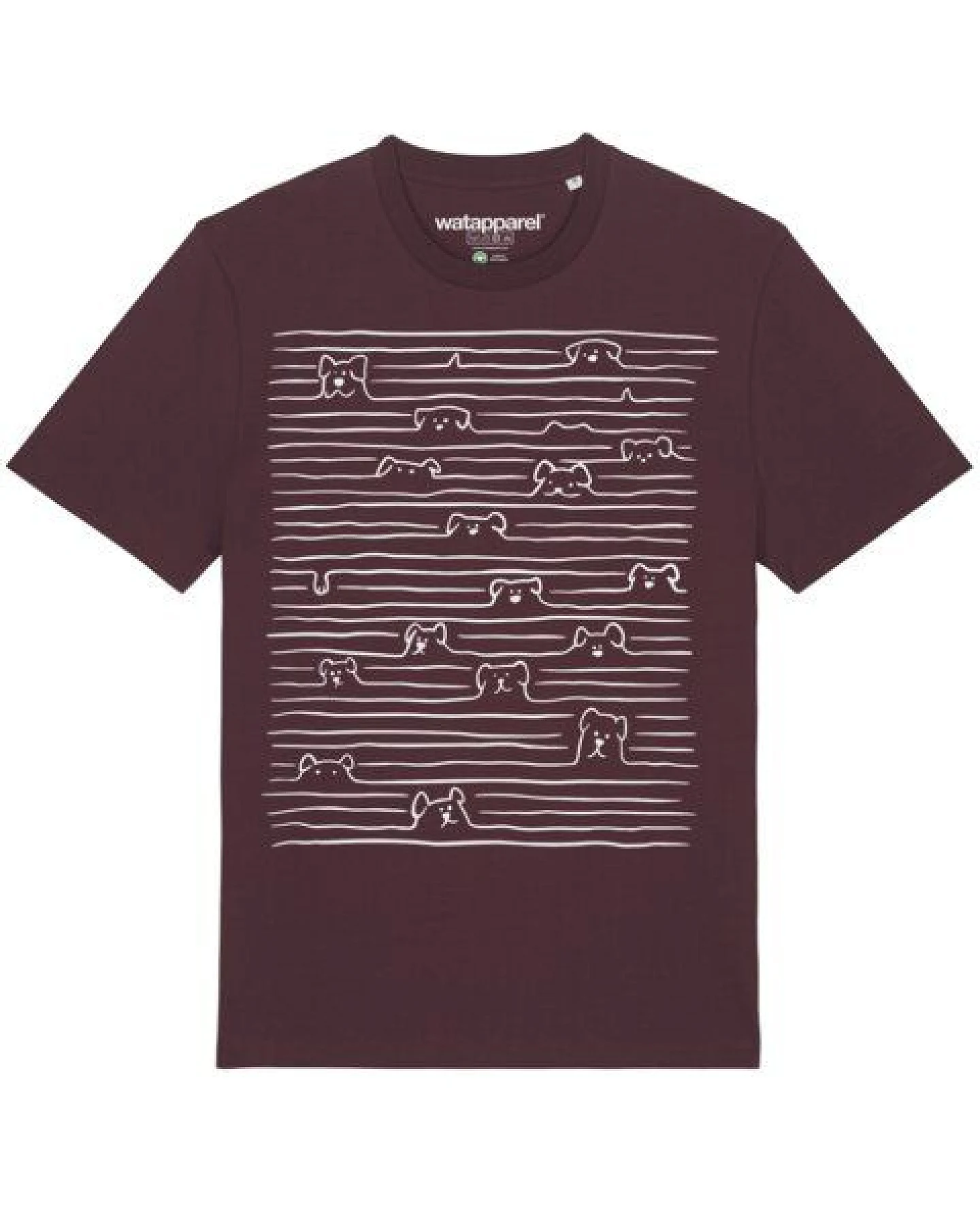 watapparel T-Shirt Unisex Doodle Dogs – Ansicht 2