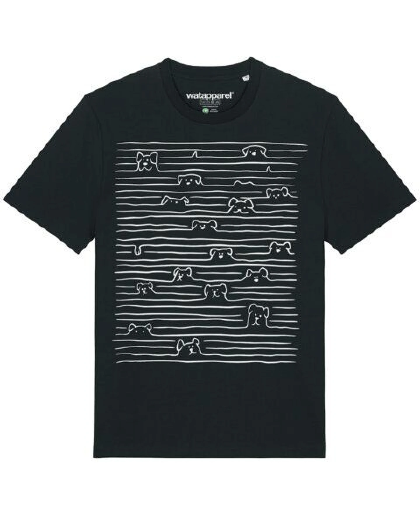 watapparel T-Shirt Unisex Doodle Dogs – Ansicht 2