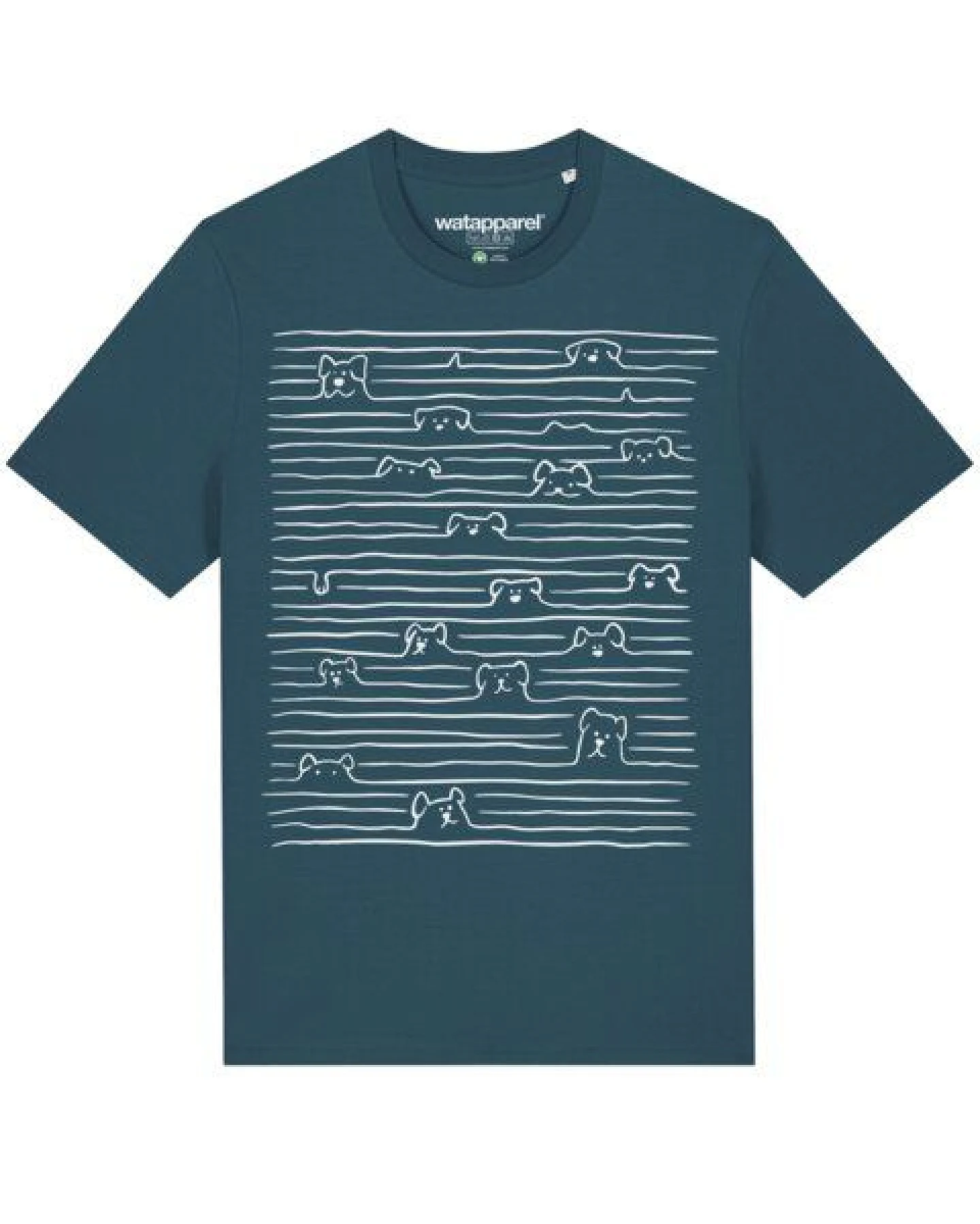 watapparel T-Shirt Unisex Doodle Dogs – Ansicht 2