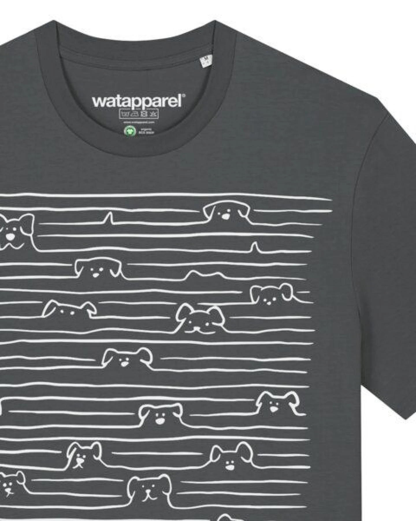 watapparel T-Shirt Unisex Doodle Dogs – Ansicht 3