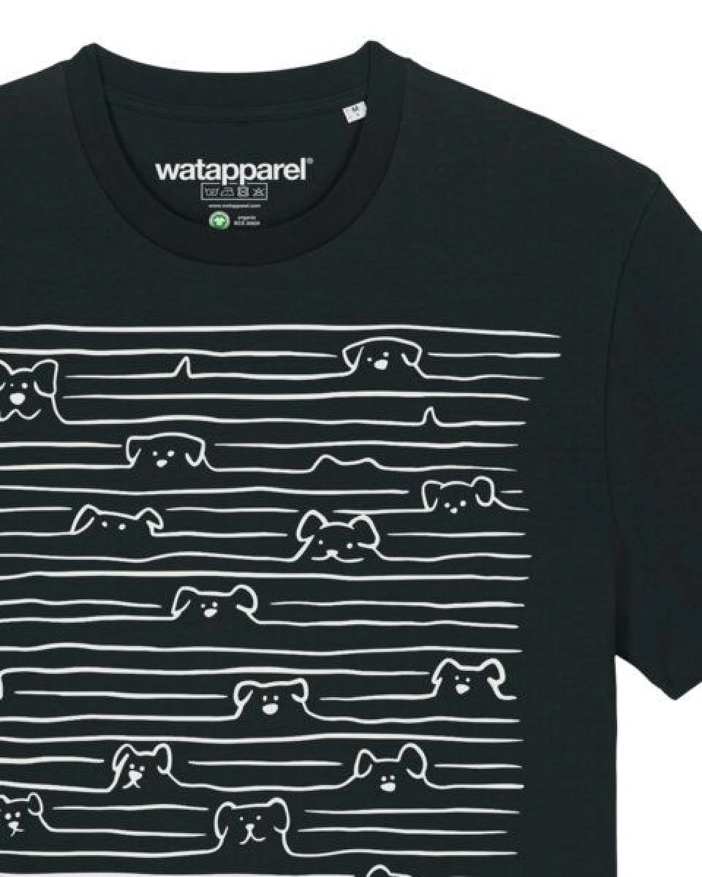 watapparel T-Shirt Unisex Doodle Dogs – Ansicht 3