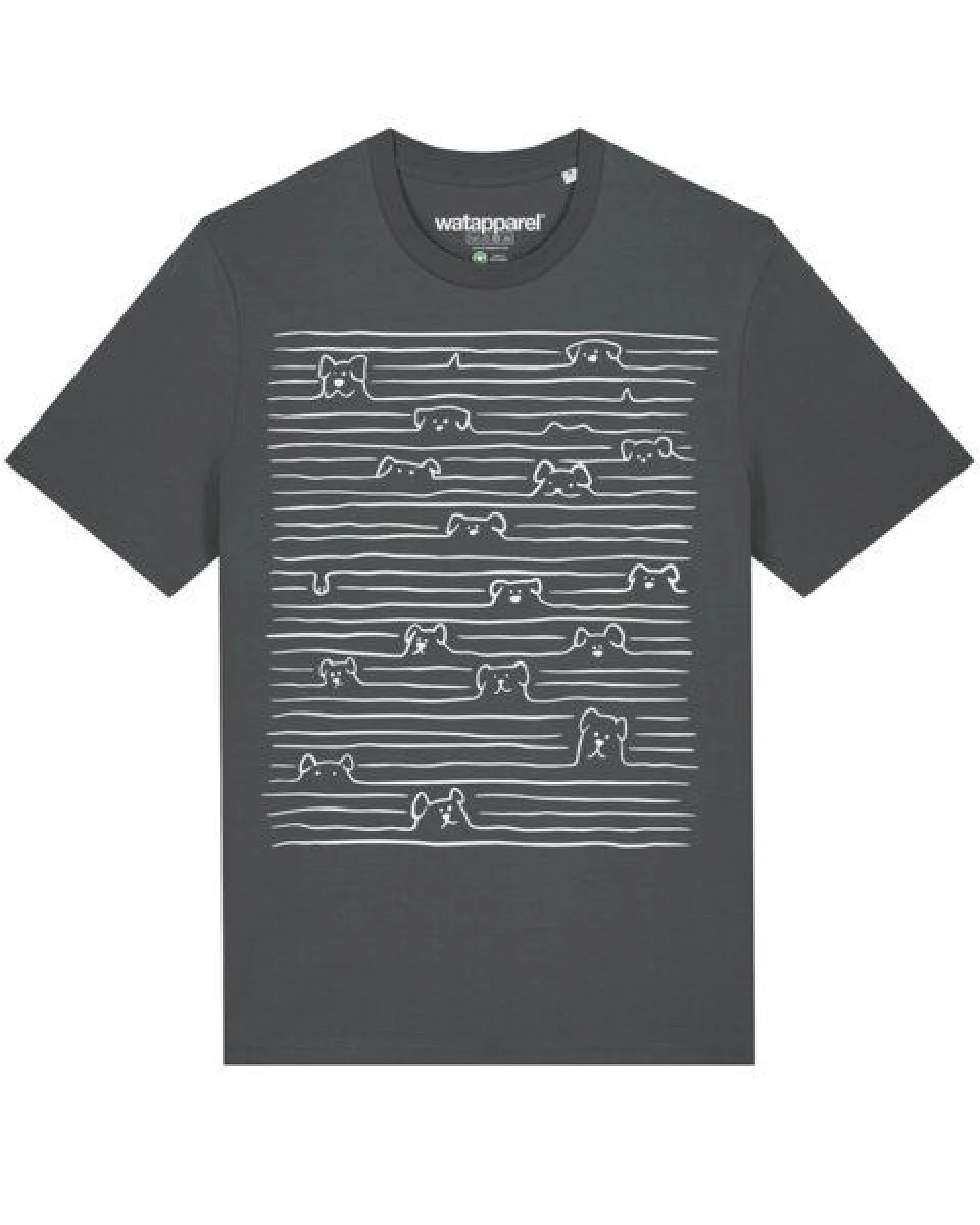watapparel T-Shirt Unisex Doodle Dogs – Ansicht 2