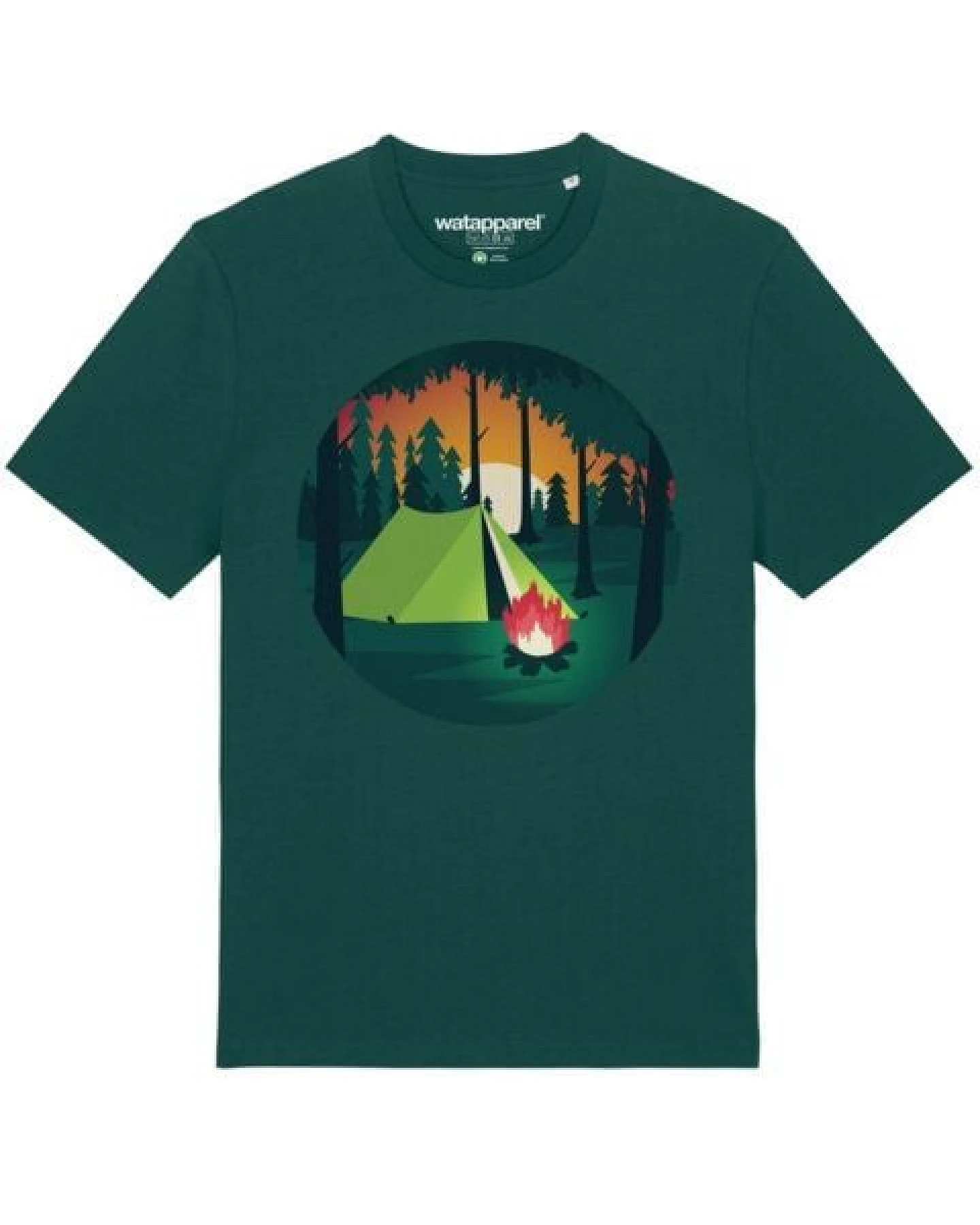 watapparel T-Shirt Unisex Zelten – Ansicht 2