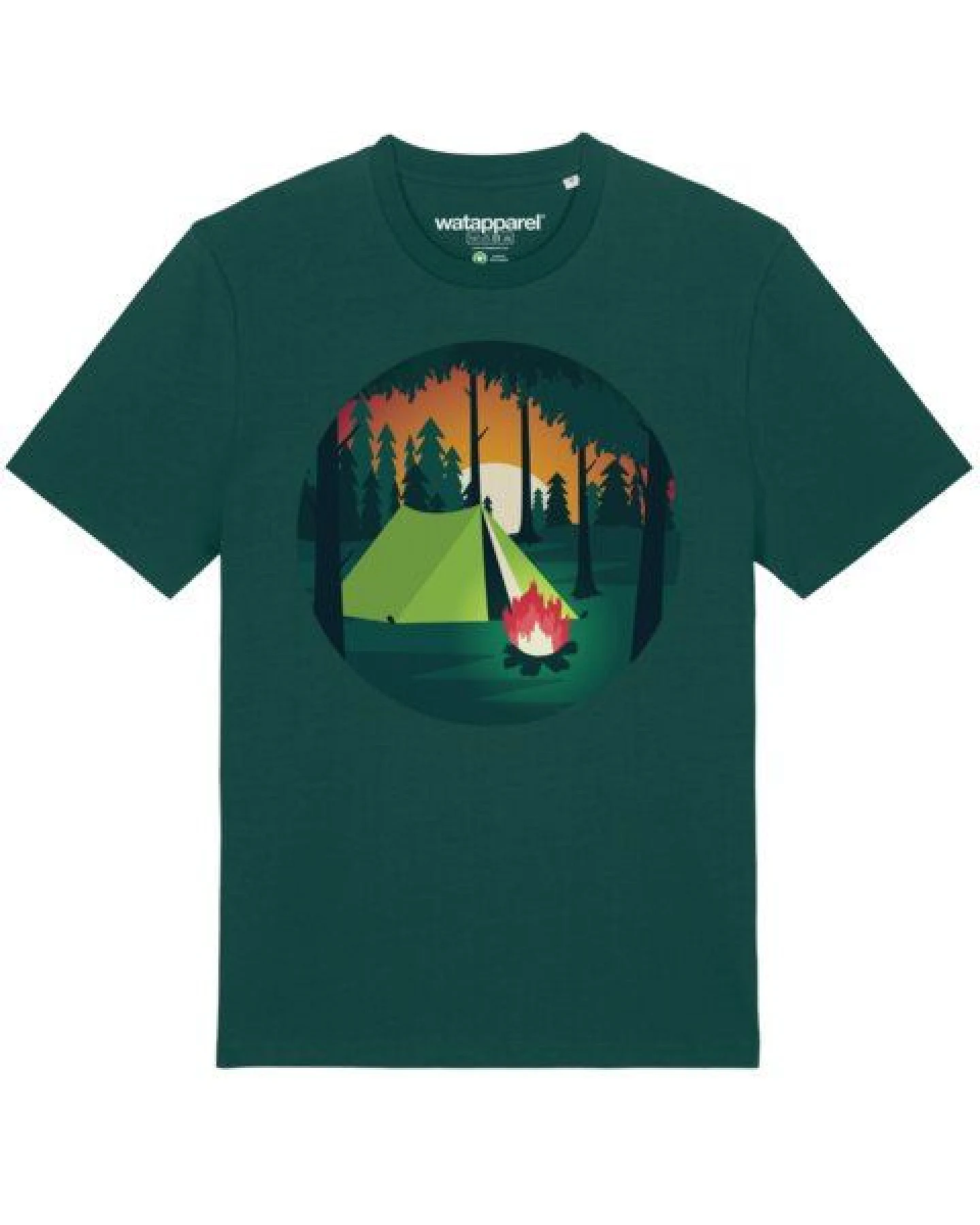 watapparel T-Shirt Unisex Zelten – Ansicht 2
