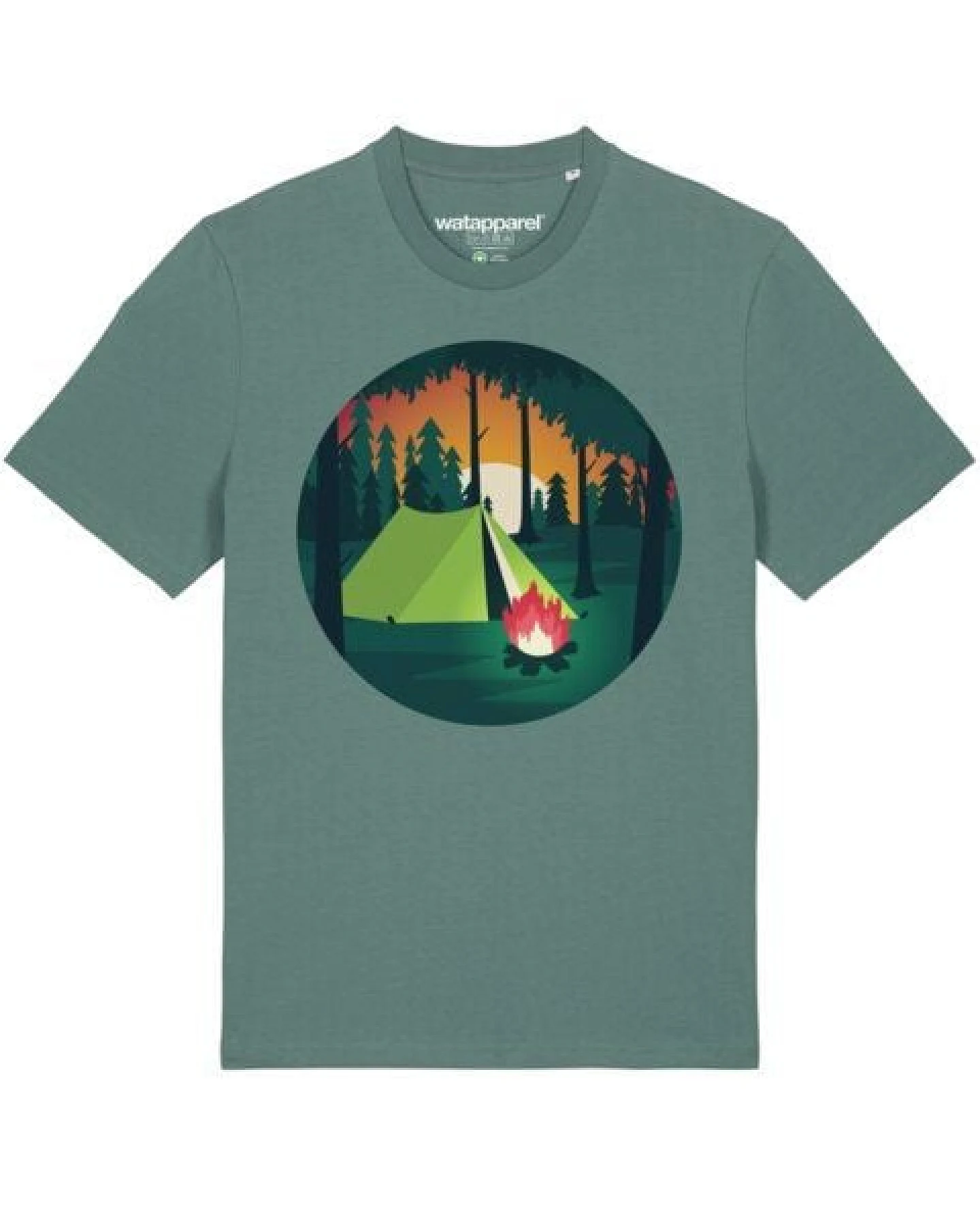 watapparel T-Shirt Unisex Zelten – Ansicht 2