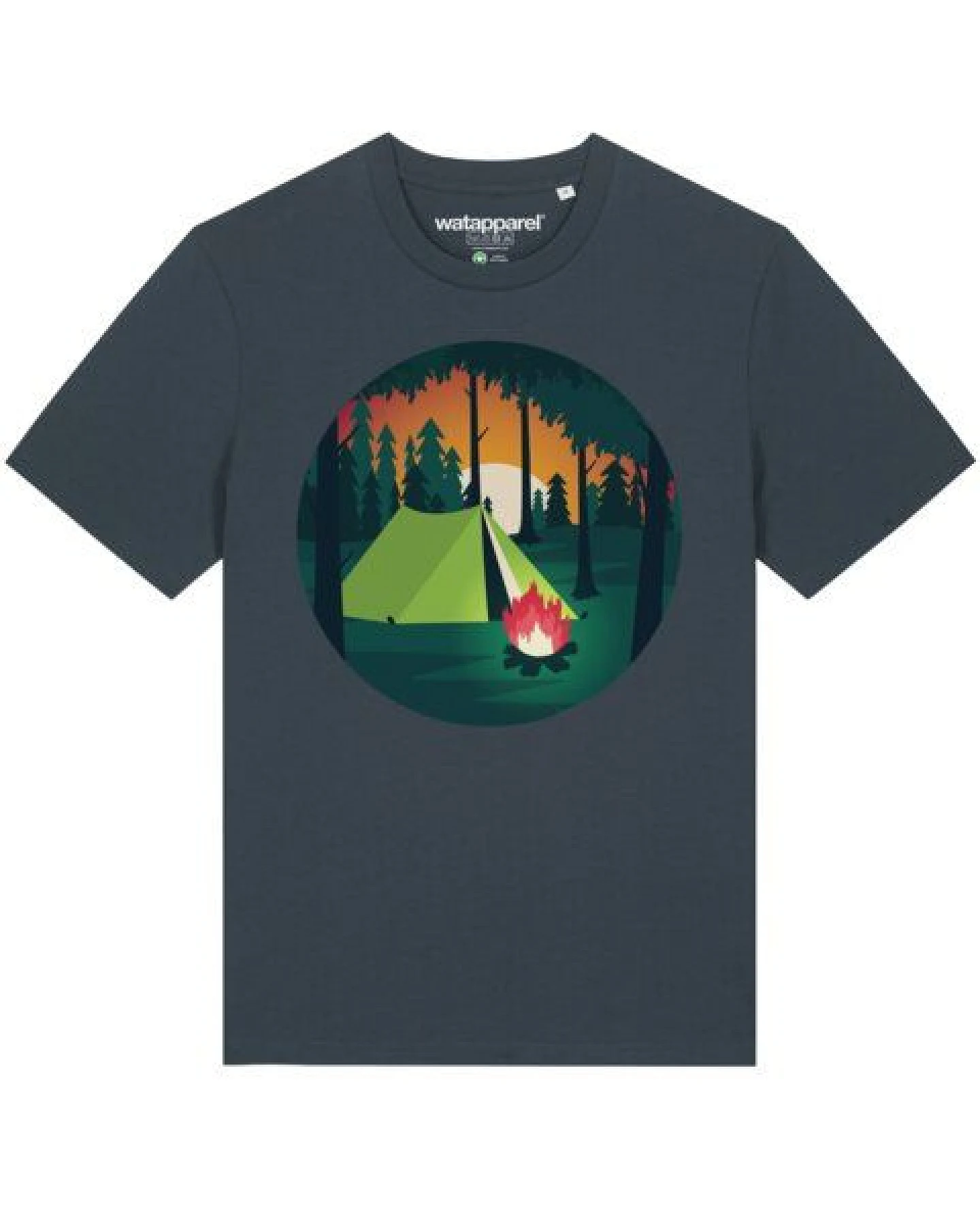 watapparel T-Shirt Unisex Zelten – Ansicht 2