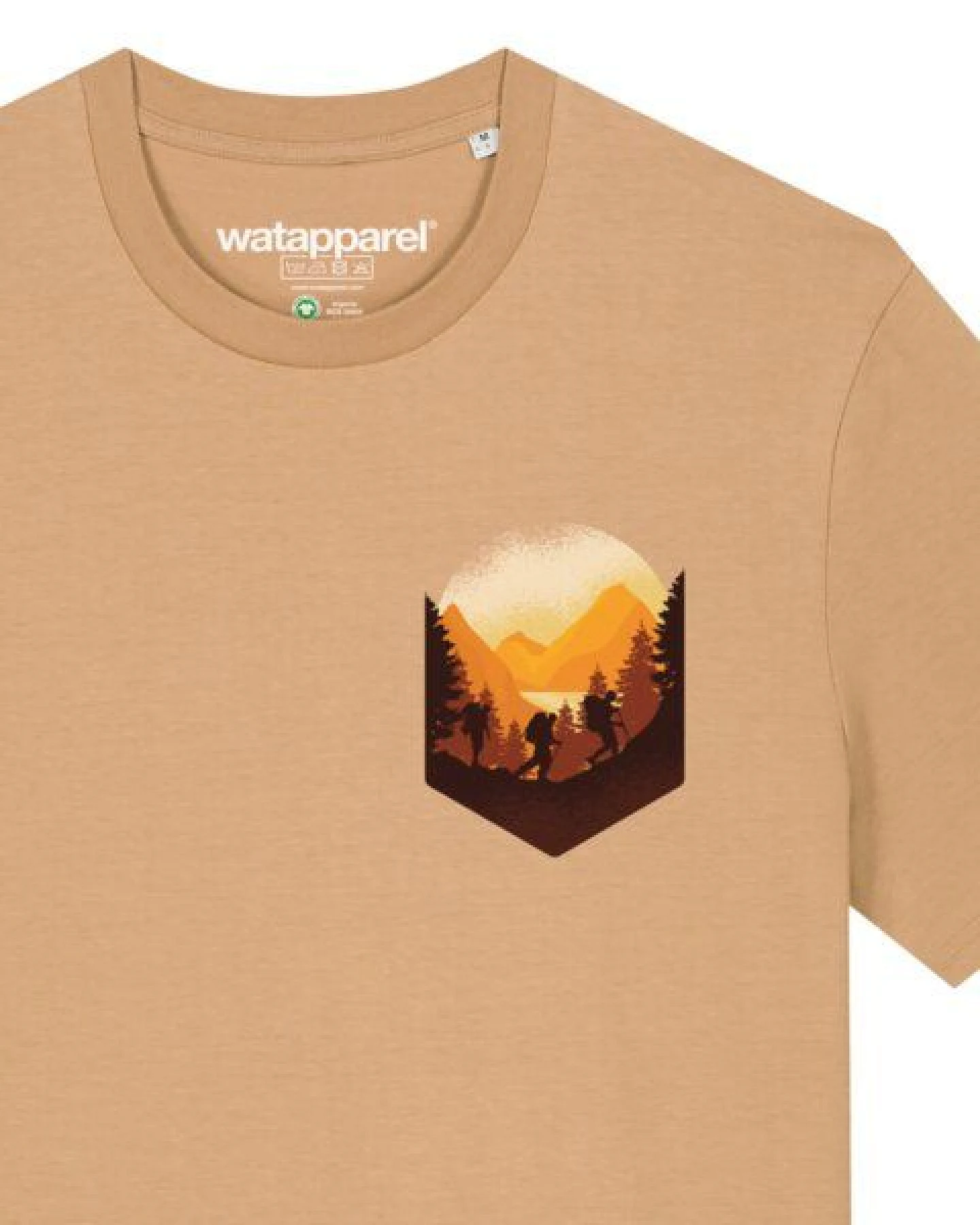 watapparel T-Shirt Unisex Hiking in the mountains – Ansicht 3
