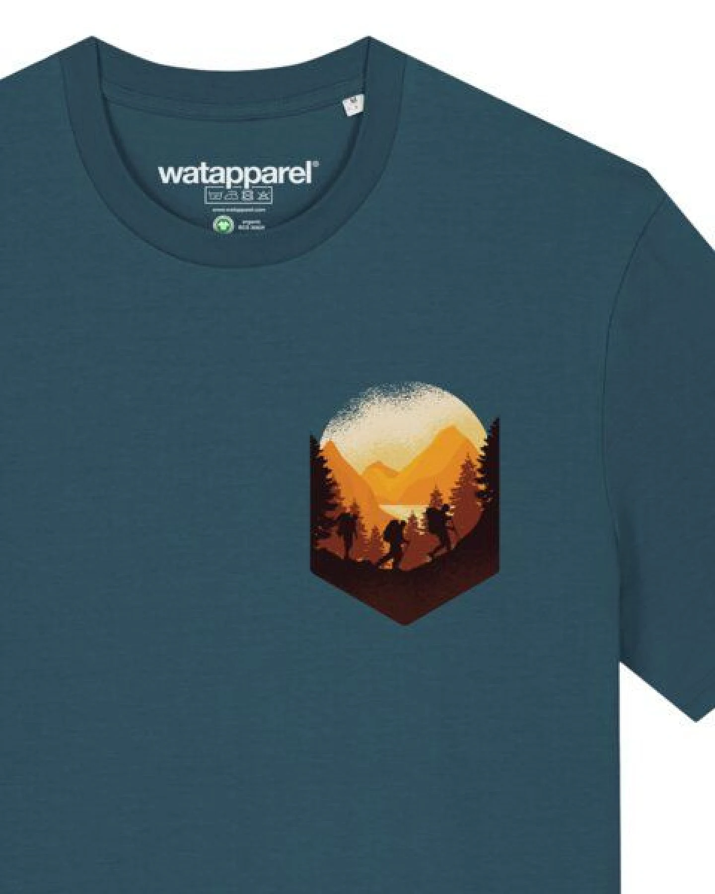 watapparel T-Shirt Unisex Hiking in the mountains – Ansicht 3