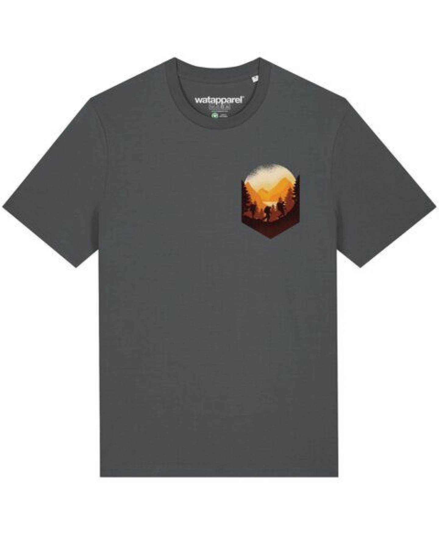 watapparel T-Shirt Unisex Hiking in the mountains – Ansicht 2