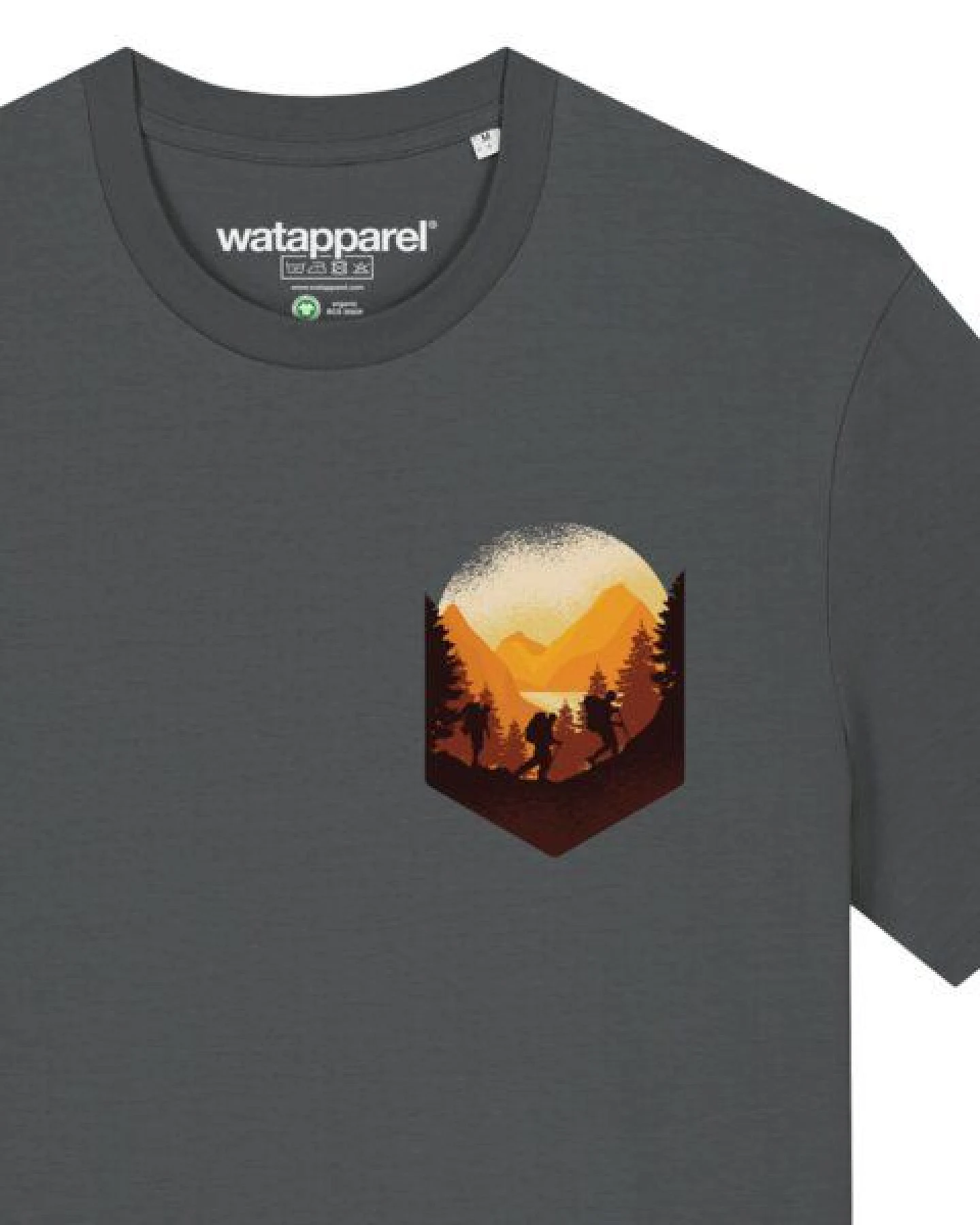 watapparel T-Shirt Unisex Hiking in the mountains – Ansicht 3