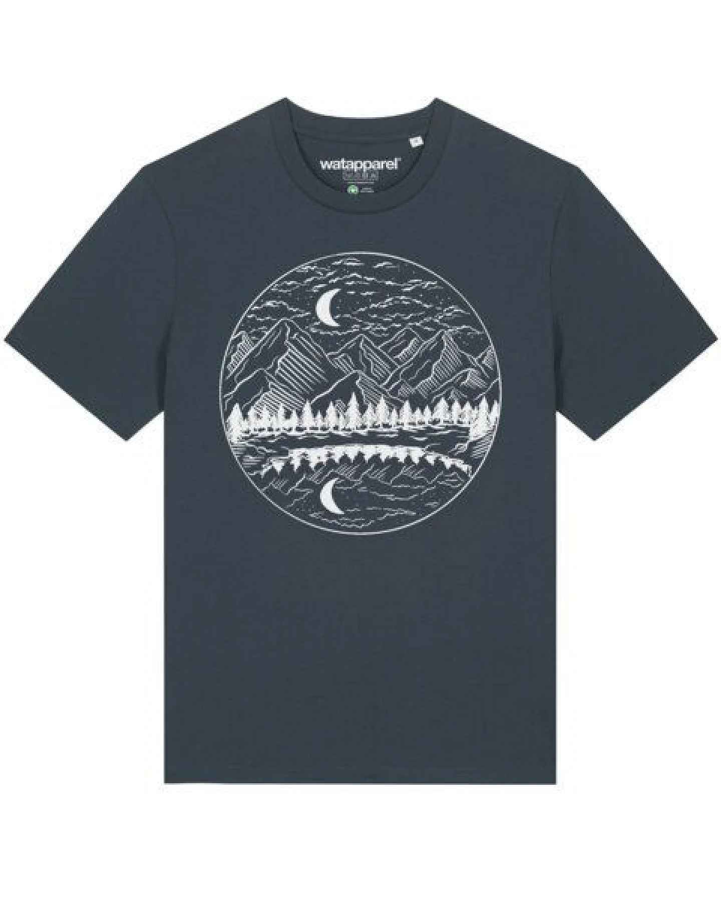 watapparel T-Shirt Unisex Mountains by night – Ansicht 2