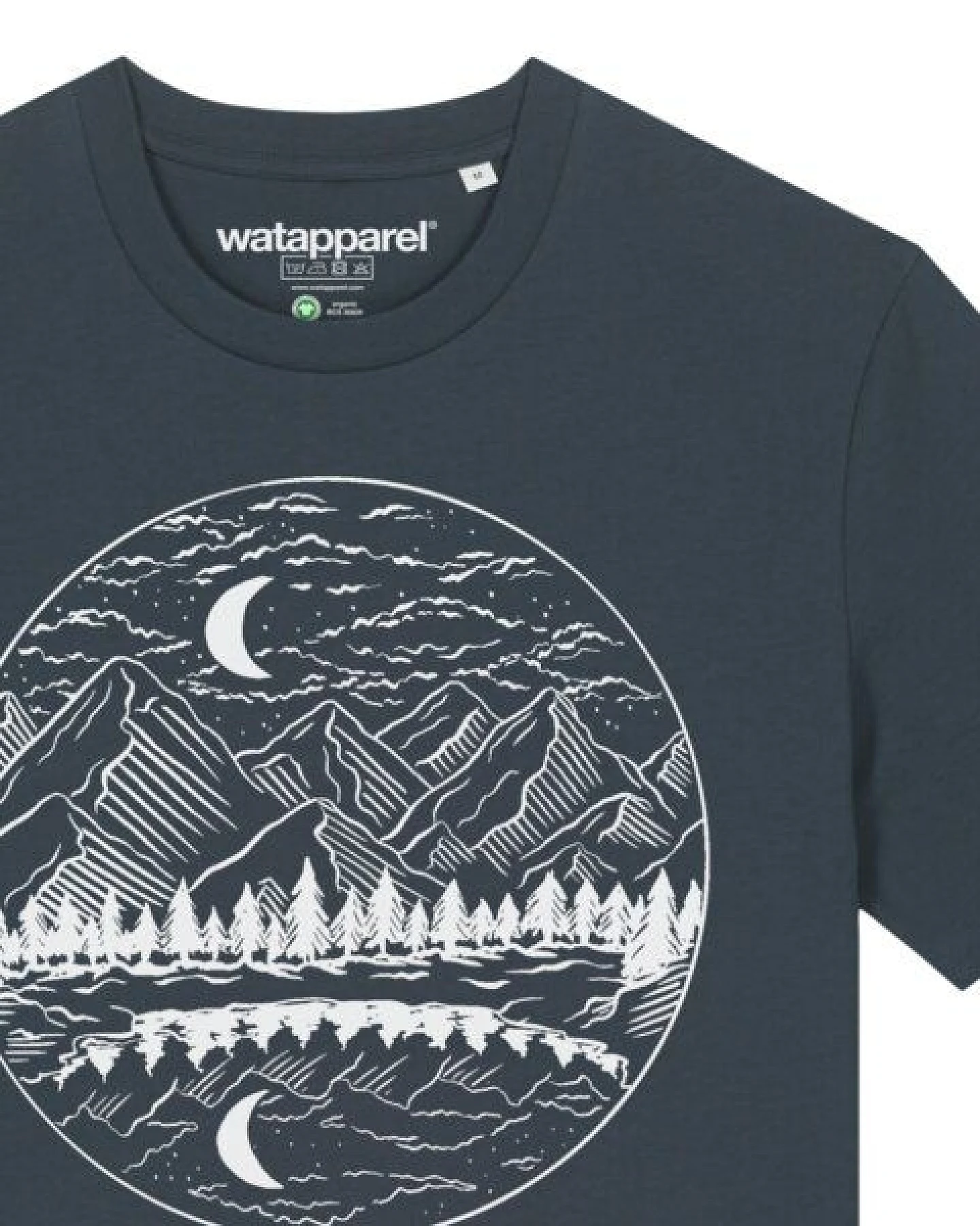 watapparel T-Shirt Unisex Mountains by night – Ansicht 3