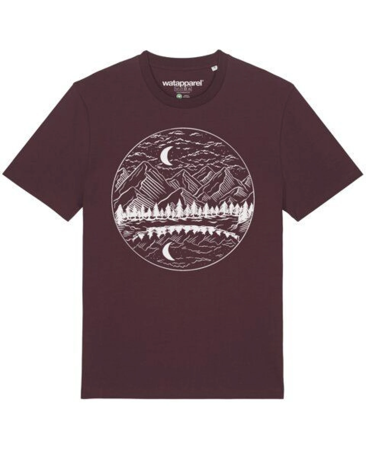 watapparel T-Shirt Unisex Mountains by night – Ansicht 2