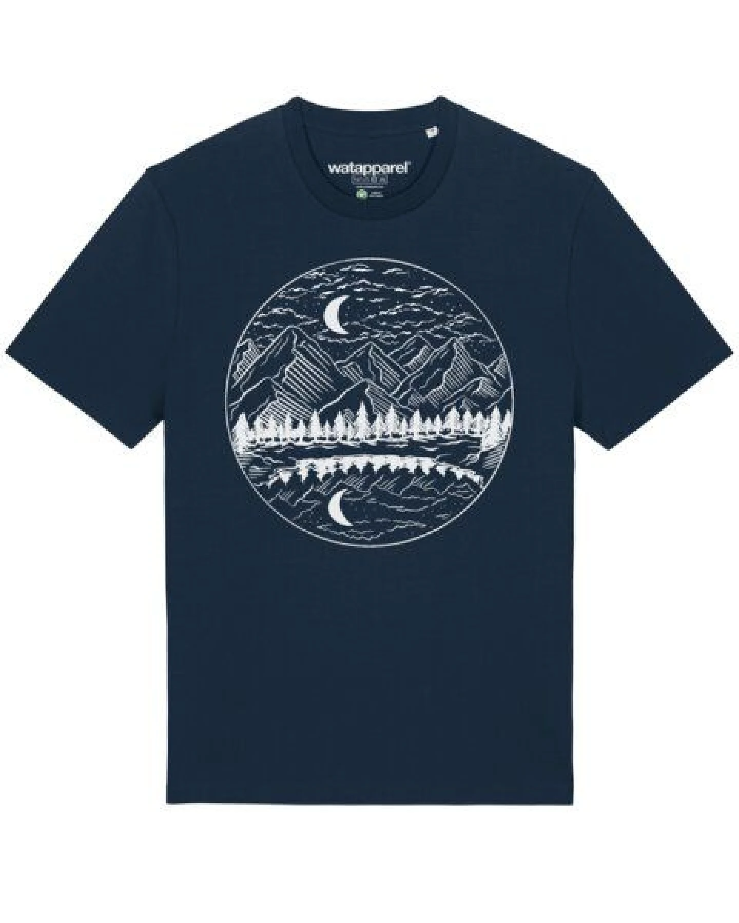 watapparel T-Shirt Unisex Mountains by night – Ansicht 2