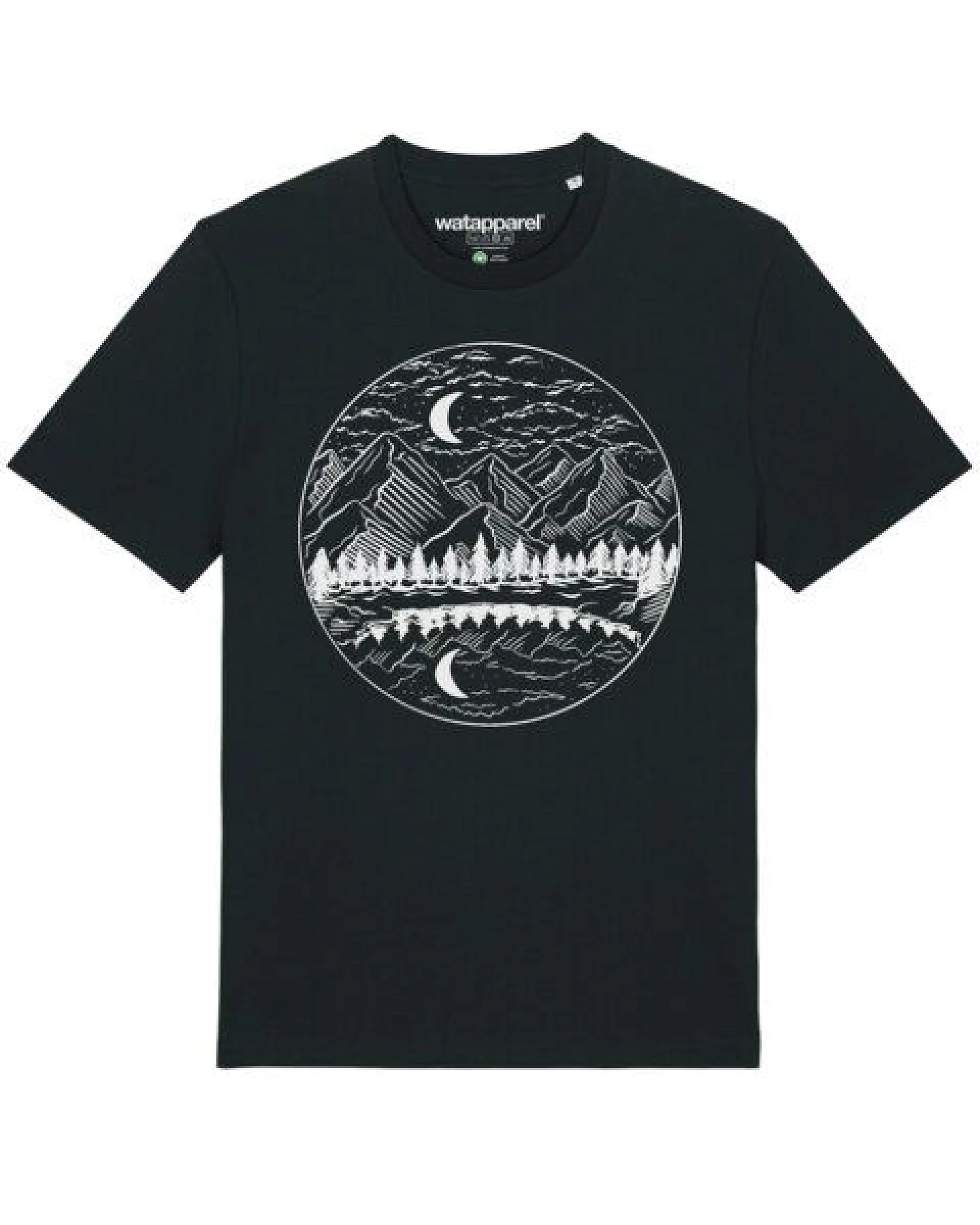 watapparel T-Shirt Unisex Mountains by night – Ansicht 2