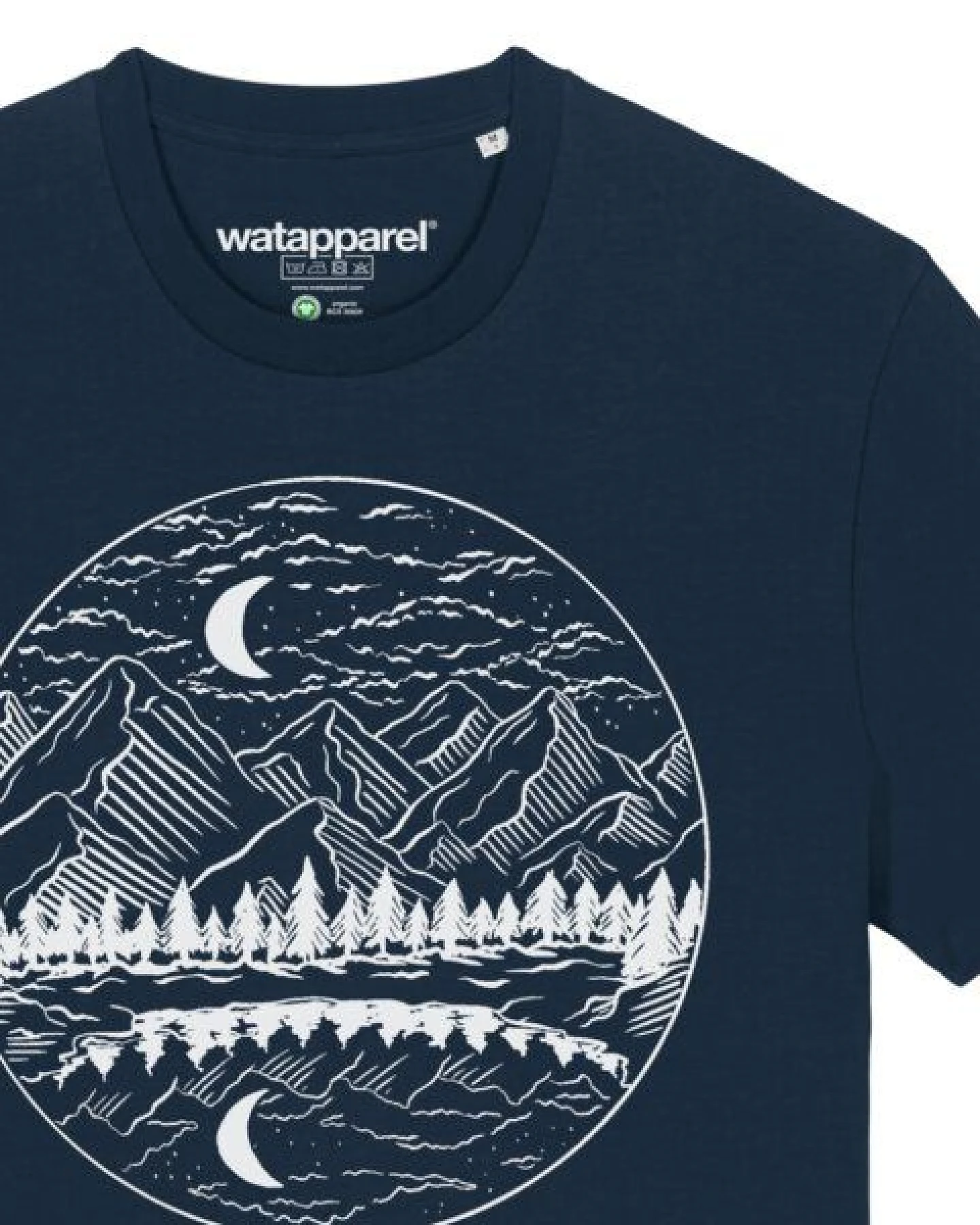watapparel T-Shirt Unisex Mountains by night – Ansicht 3