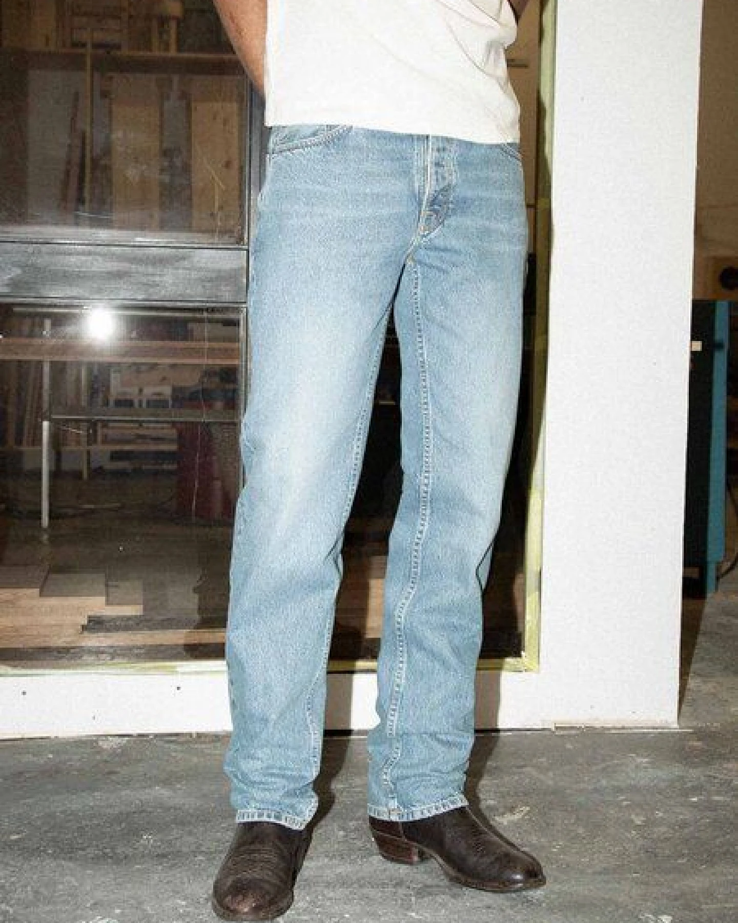 Nudie Jeans Regular Fit Herren Jeans - Rad Rufus - aus 100% biologisch angebauter Baumwolle – Ansicht 2