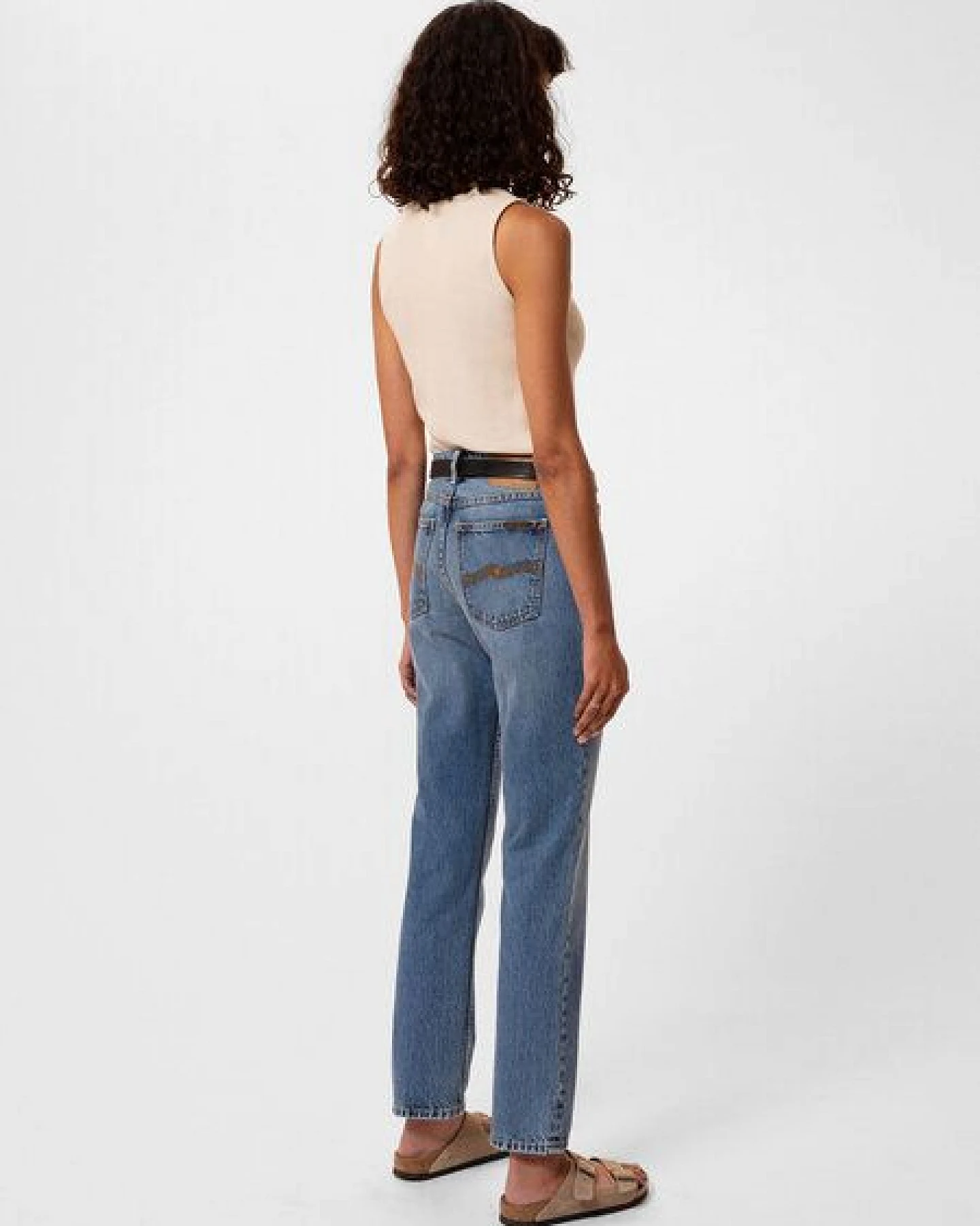 Nudie Jeans Regular Fit Damen Jeans - Shady Sadie - aus 100% biologisch angebauter Baumwolle – Ansicht 3