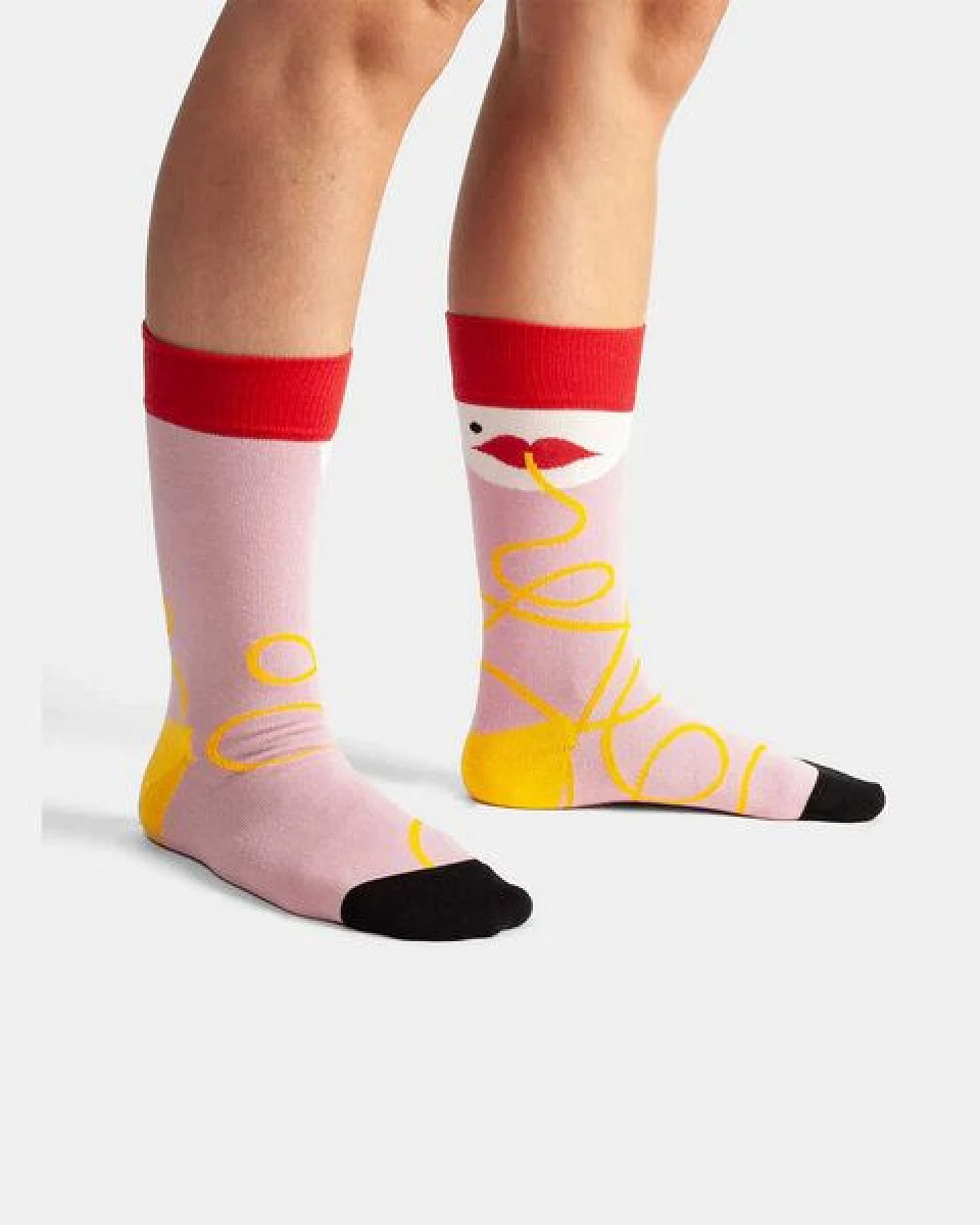 DillySocks Socken NO REGRETTI EAT SPAGHETTI – Ansicht 3