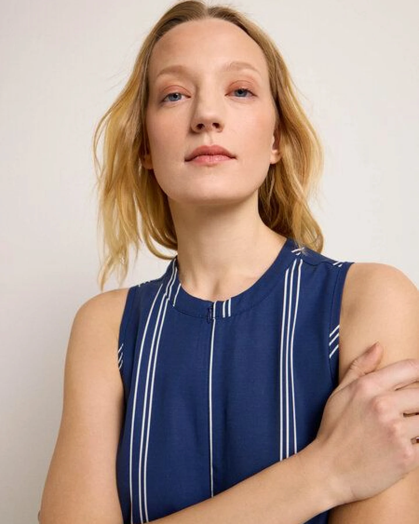 LANIUS Jumpsuit STRIPE aus TENCEL und Bio-Leinen – Ansicht 4