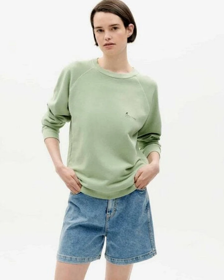 thinking mu Sweatshirt mit Rundhalsausschnitt - FTP - aus 100% biologisch angebauter Baumwolle