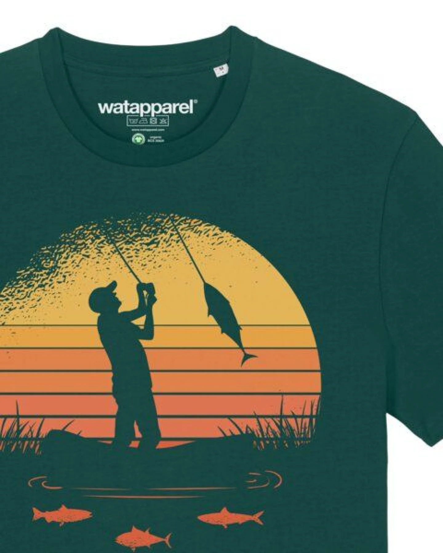 watapparel T-Shirt Unisex Angler – Ansicht 3