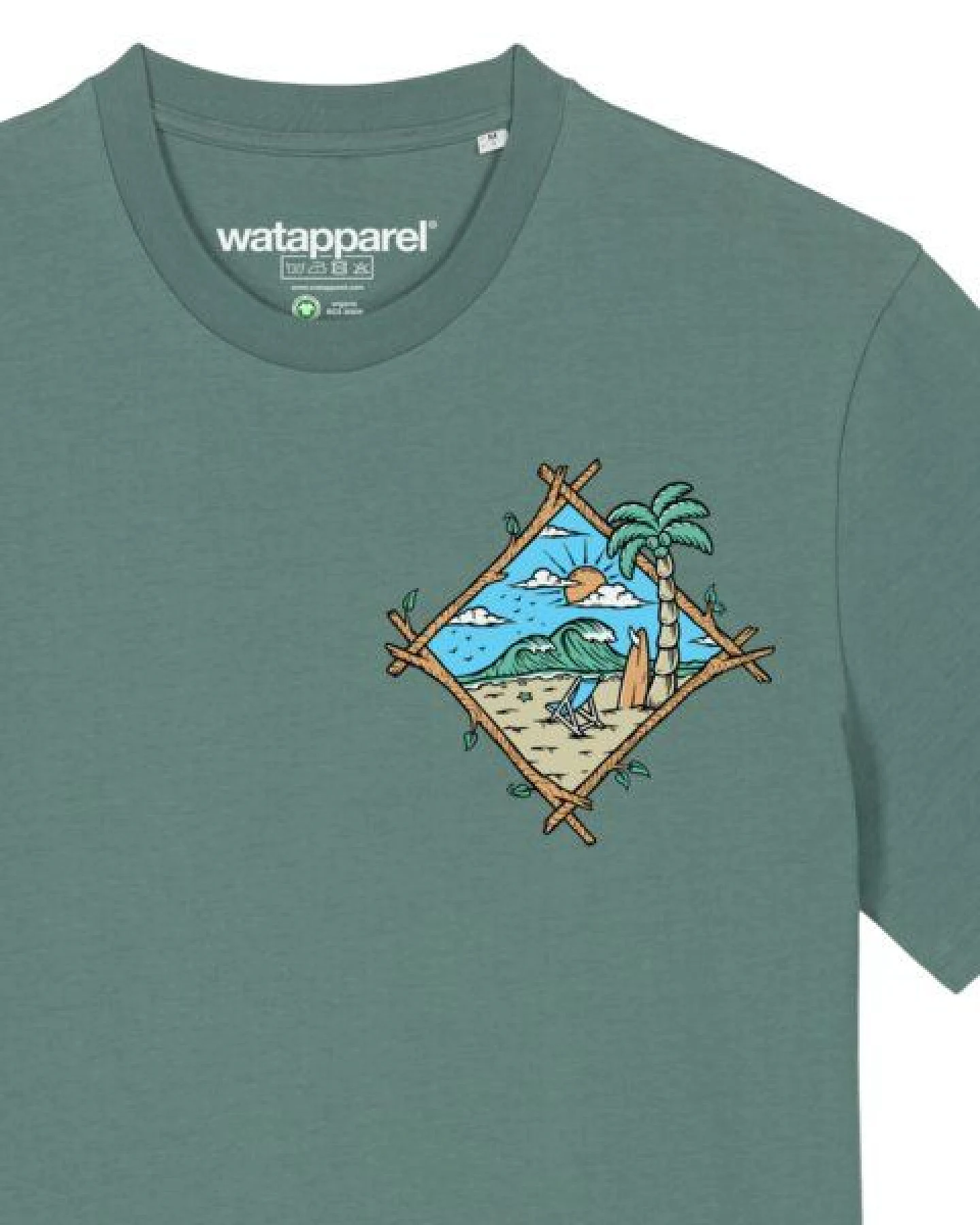 watapparel T-Shirt Unisex Beach is calling – Ansicht 3