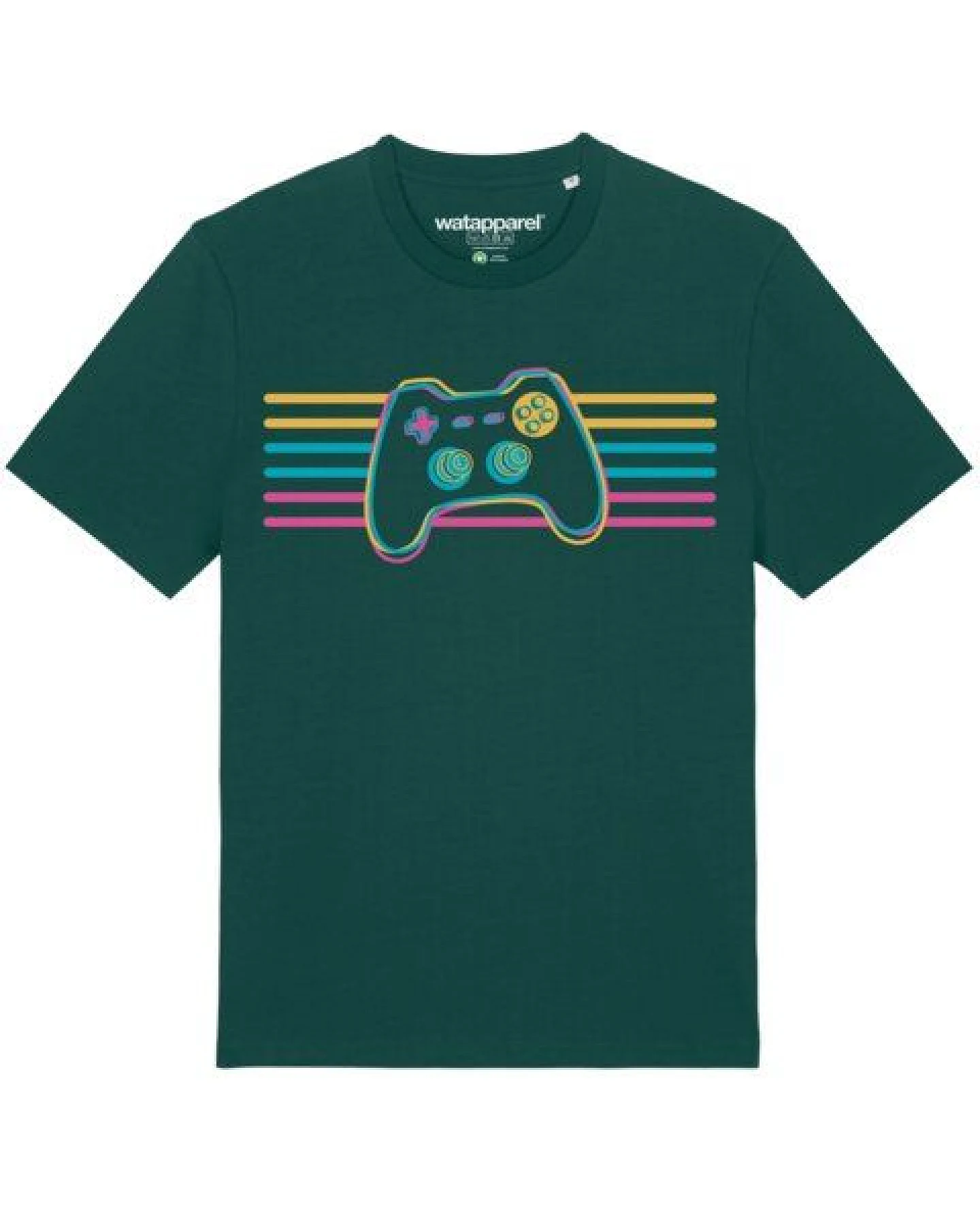 watapparel T-Shirt Unisex Retro Joystick – Ansicht 2