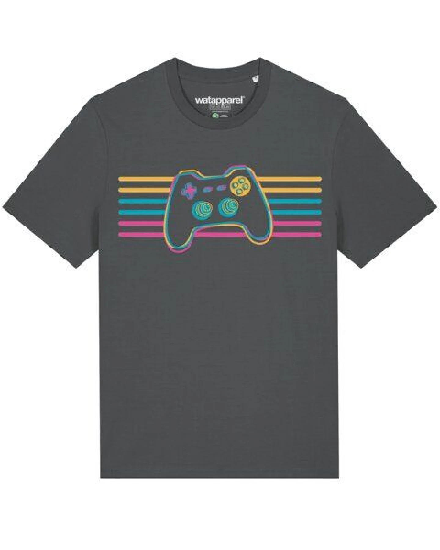 watapparel T-Shirt Unisex Retro Joystick – Ansicht 2