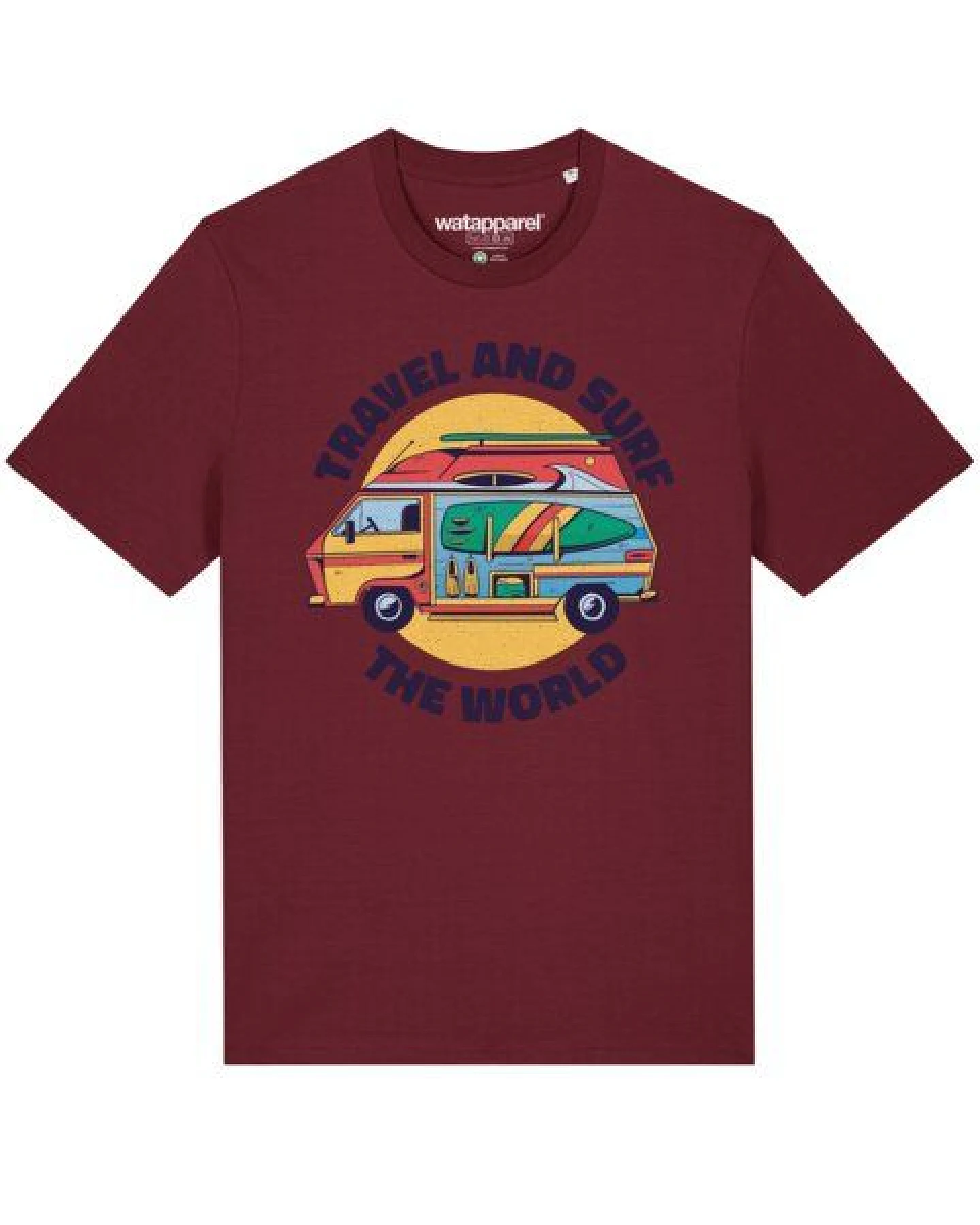 watapparel T-Shirt Unisex Travel and surf – Ansicht 2