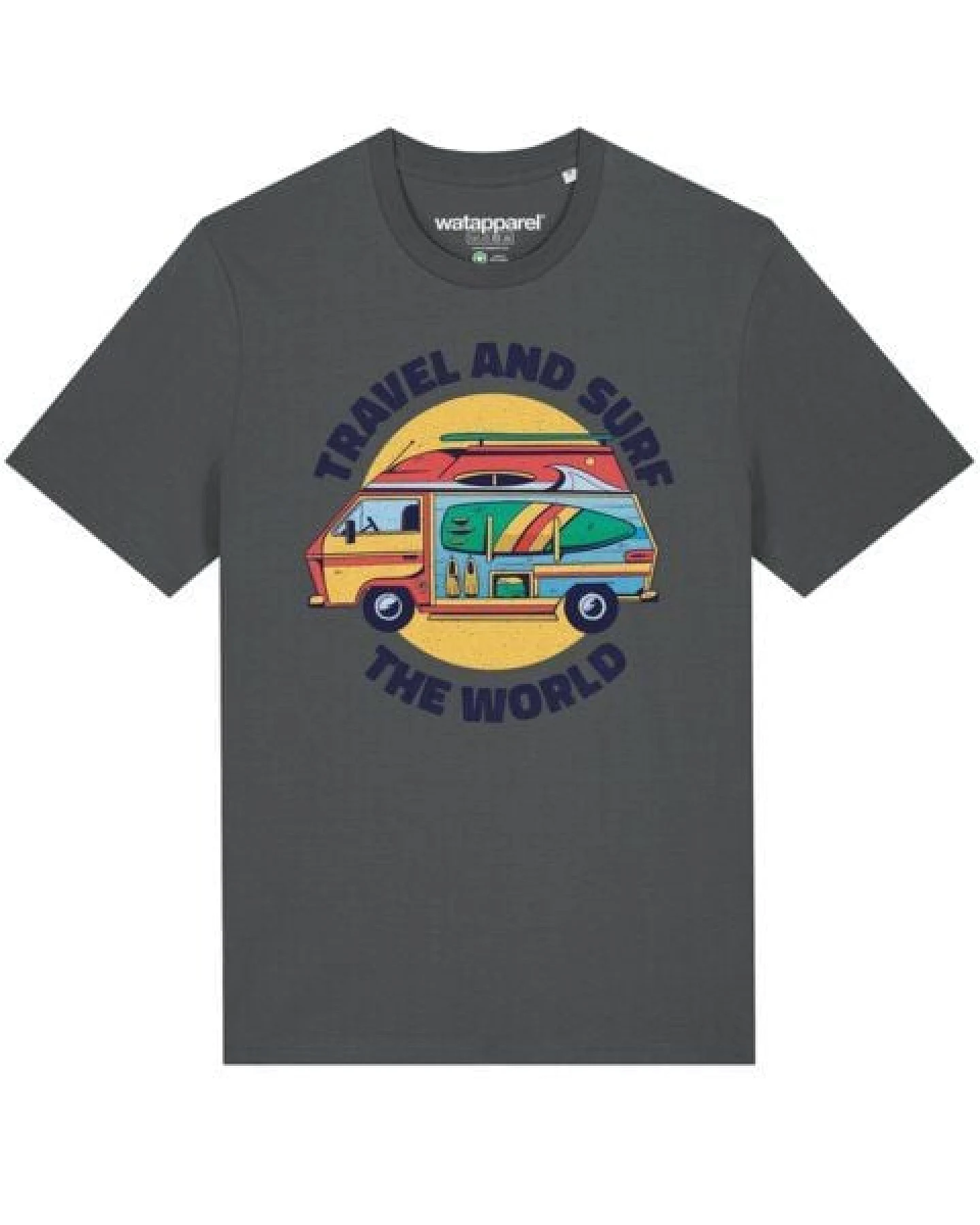 watapparel T-Shirt Unisex Travel and surf – Ansicht 2
