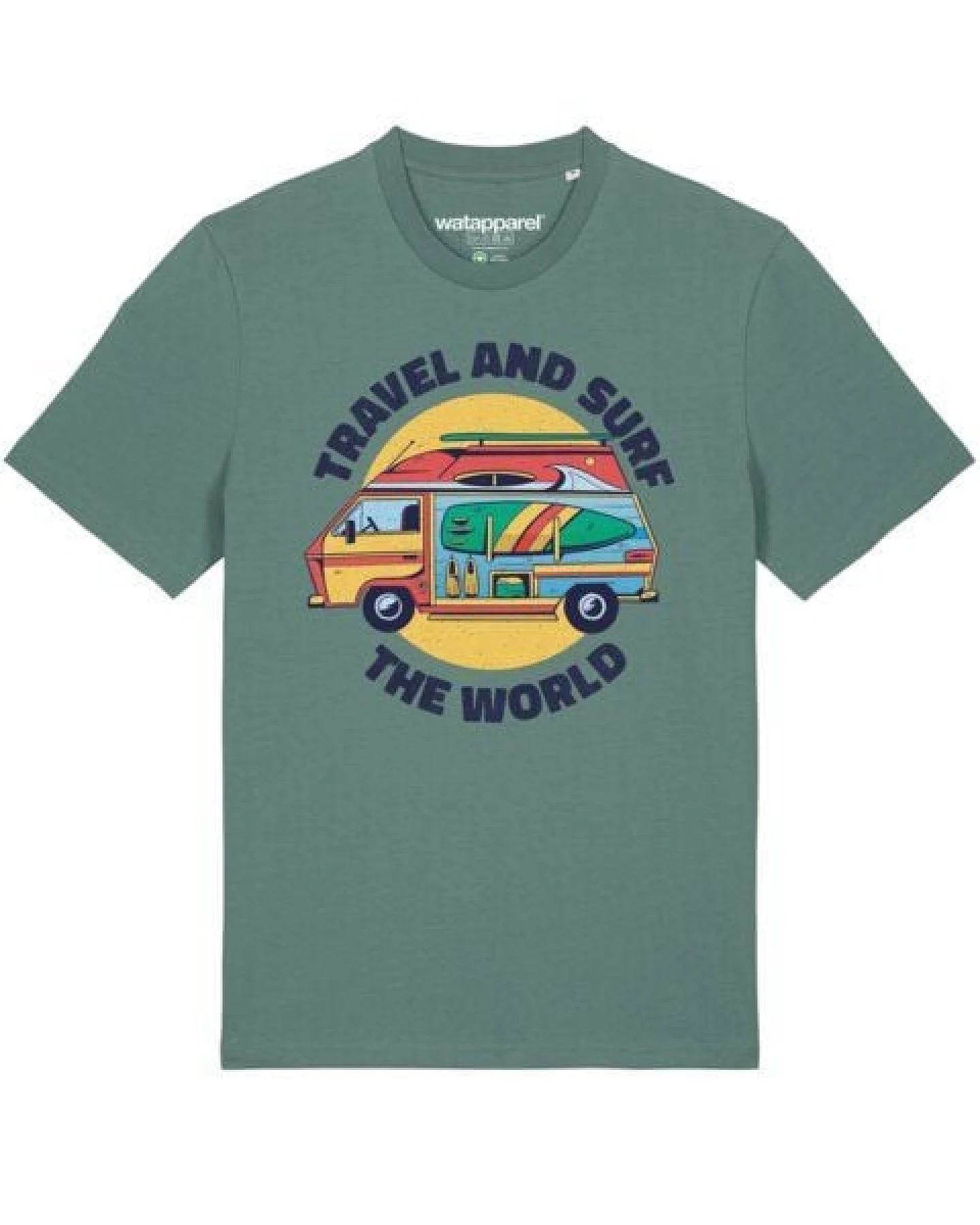 watapparel T-Shirt Unisex Travel and surf – Ansicht 2