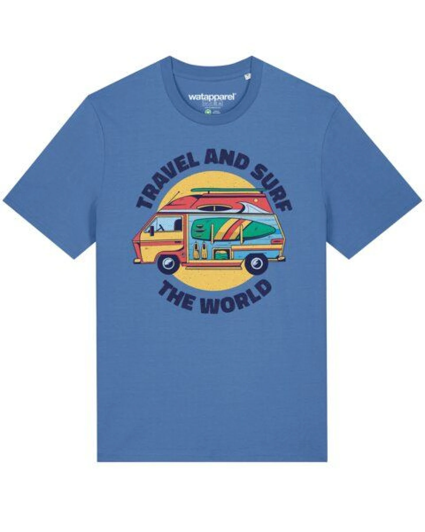 watapparel T-Shirt Unisex Travel and surf – Ansicht 2