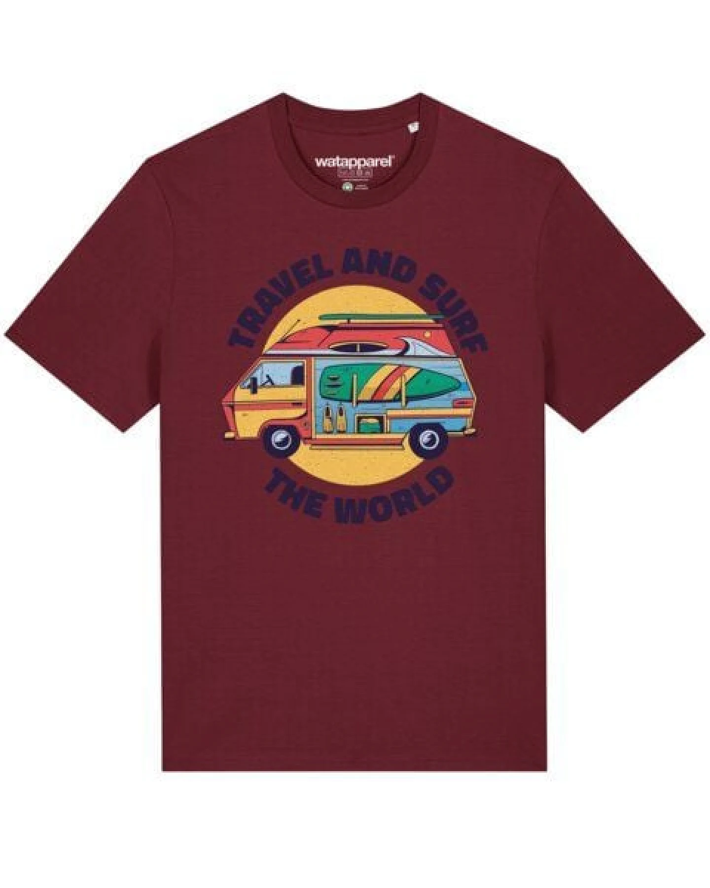 watapparel T-Shirt Unisex Travel and surf – Ansicht 2
