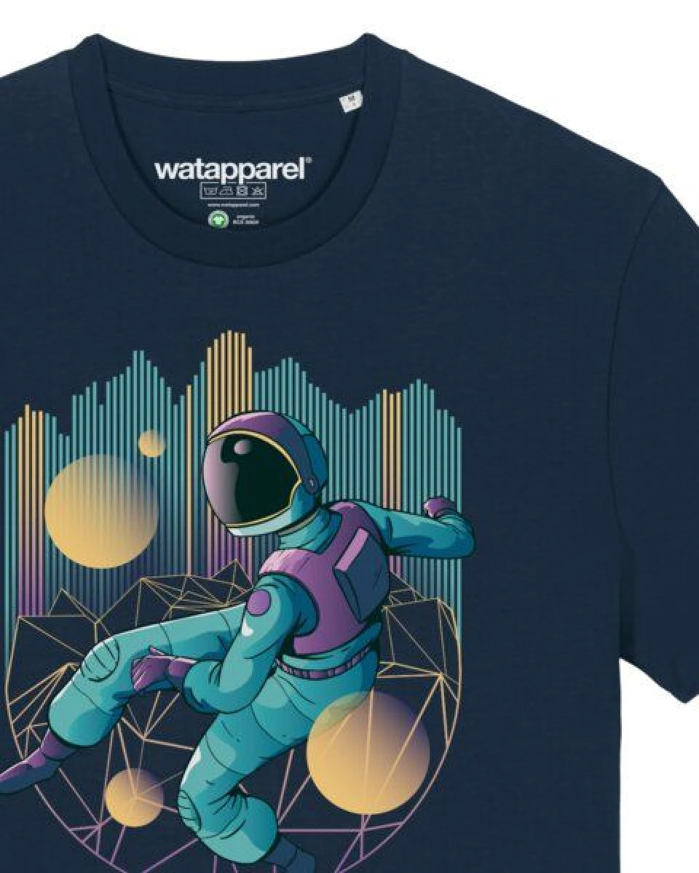 watapparel T-Shirt Unisex Techno Astronaut – Ansicht 3