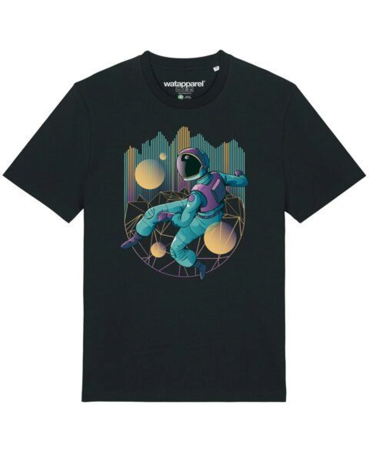 watapparel T-Shirt Unisex Techno Astronaut – Ansicht 2