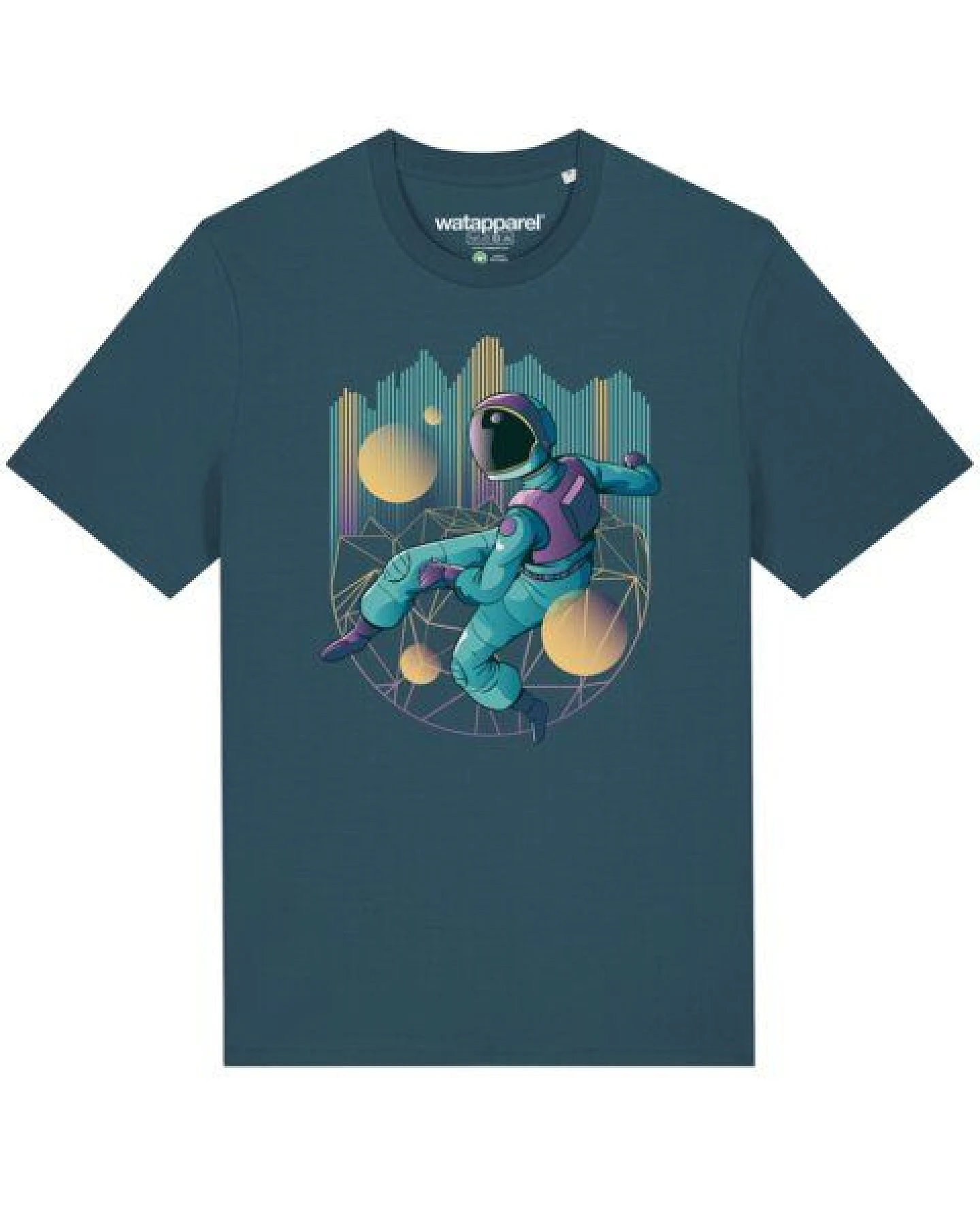 watapparel T-Shirt Unisex Techno Astronaut – Ansicht 2