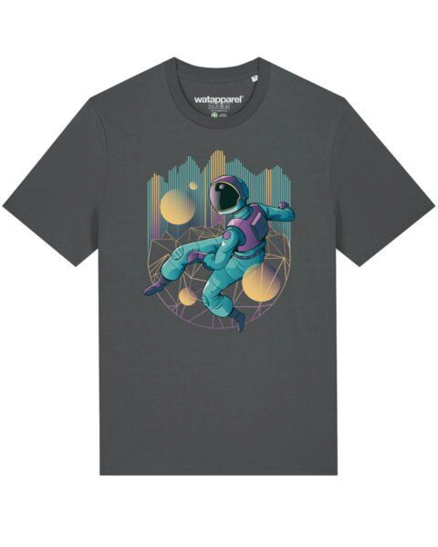 watapparel T-Shirt Unisex Techno Astronaut – Ansicht 2