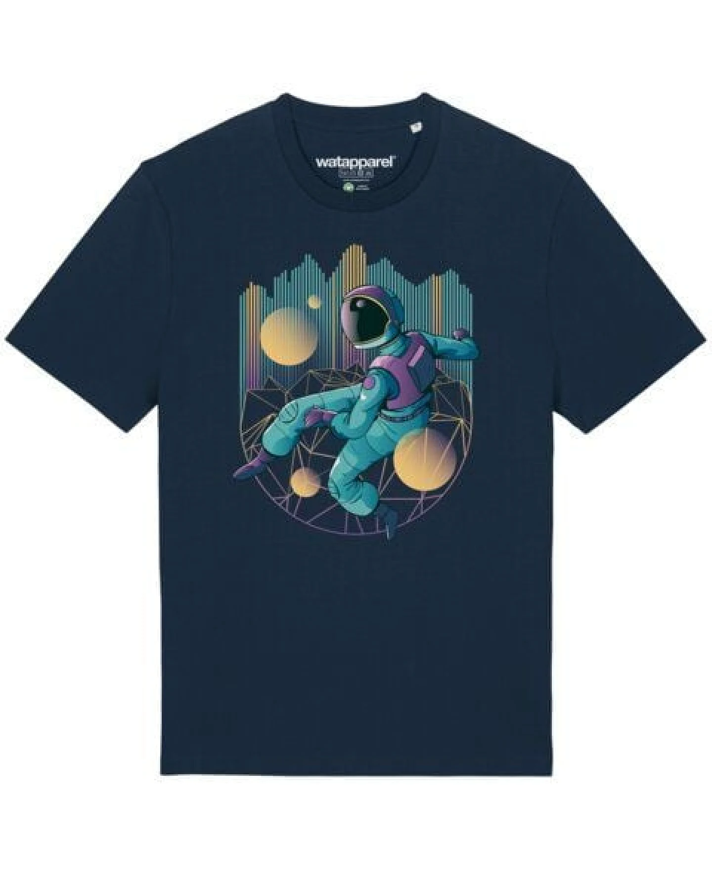 watapparel T-Shirt Unisex Techno Astronaut – Ansicht 2