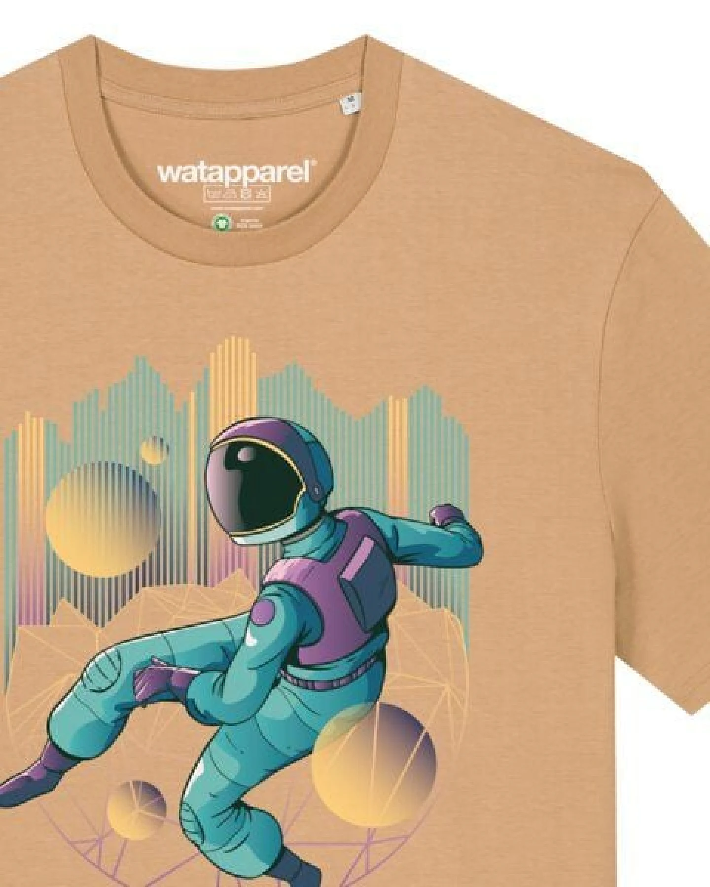 watapparel T-Shirt Unisex Techno Astronaut – Ansicht 3