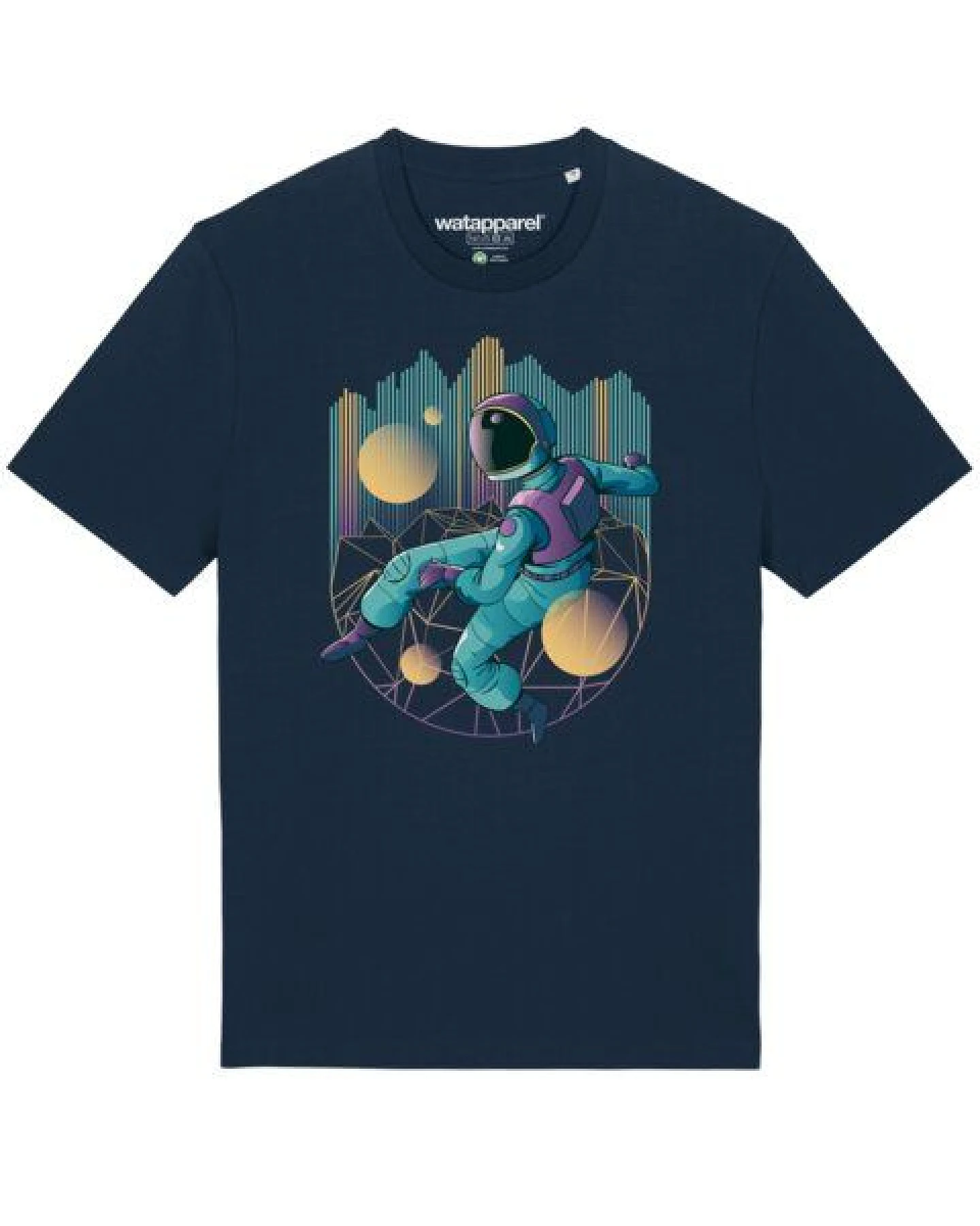 watapparel T-Shirt Unisex Techno Astronaut – Ansicht 2