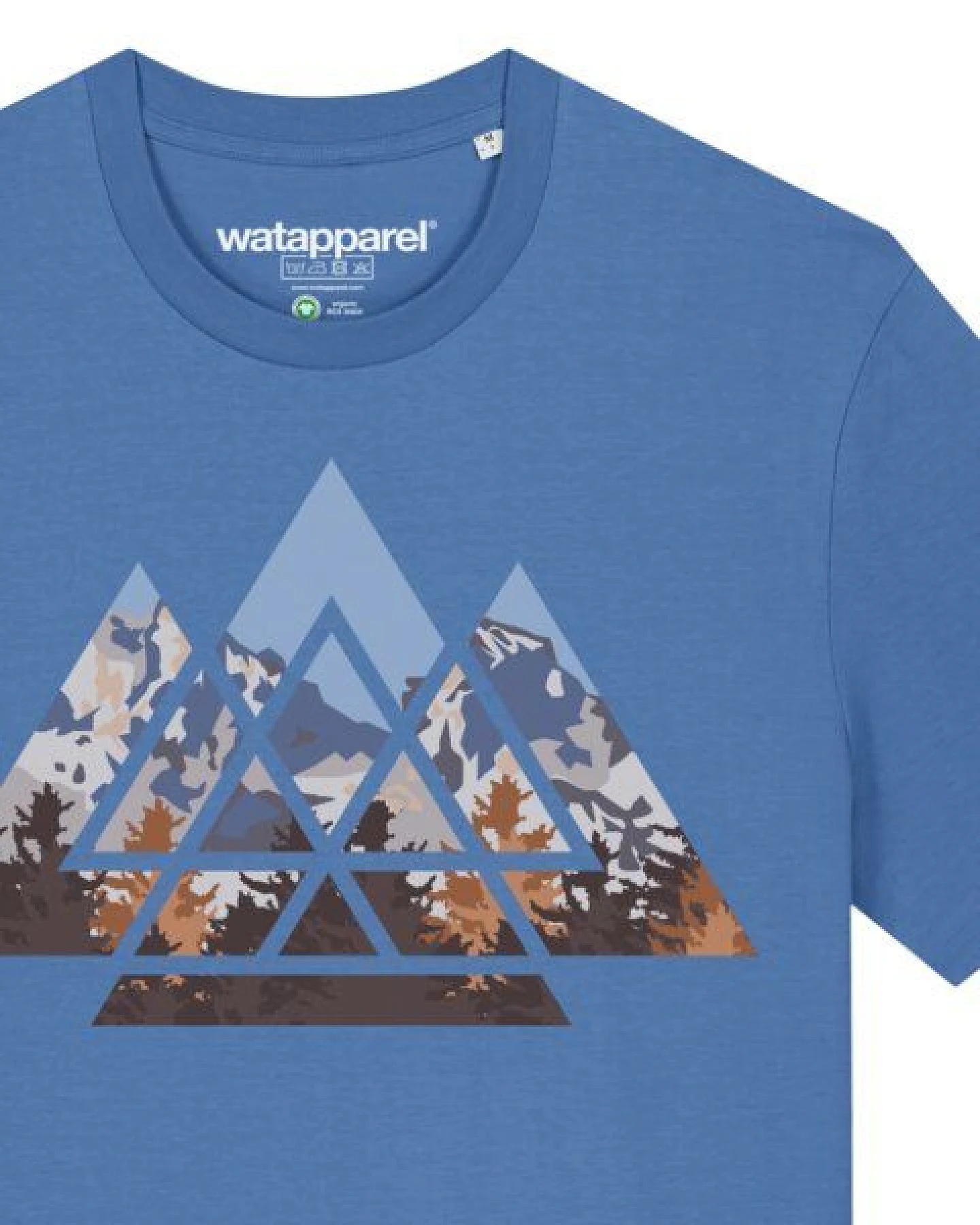 watapparel T-Shirt Unisex Geometric Landscape – Ansicht 3